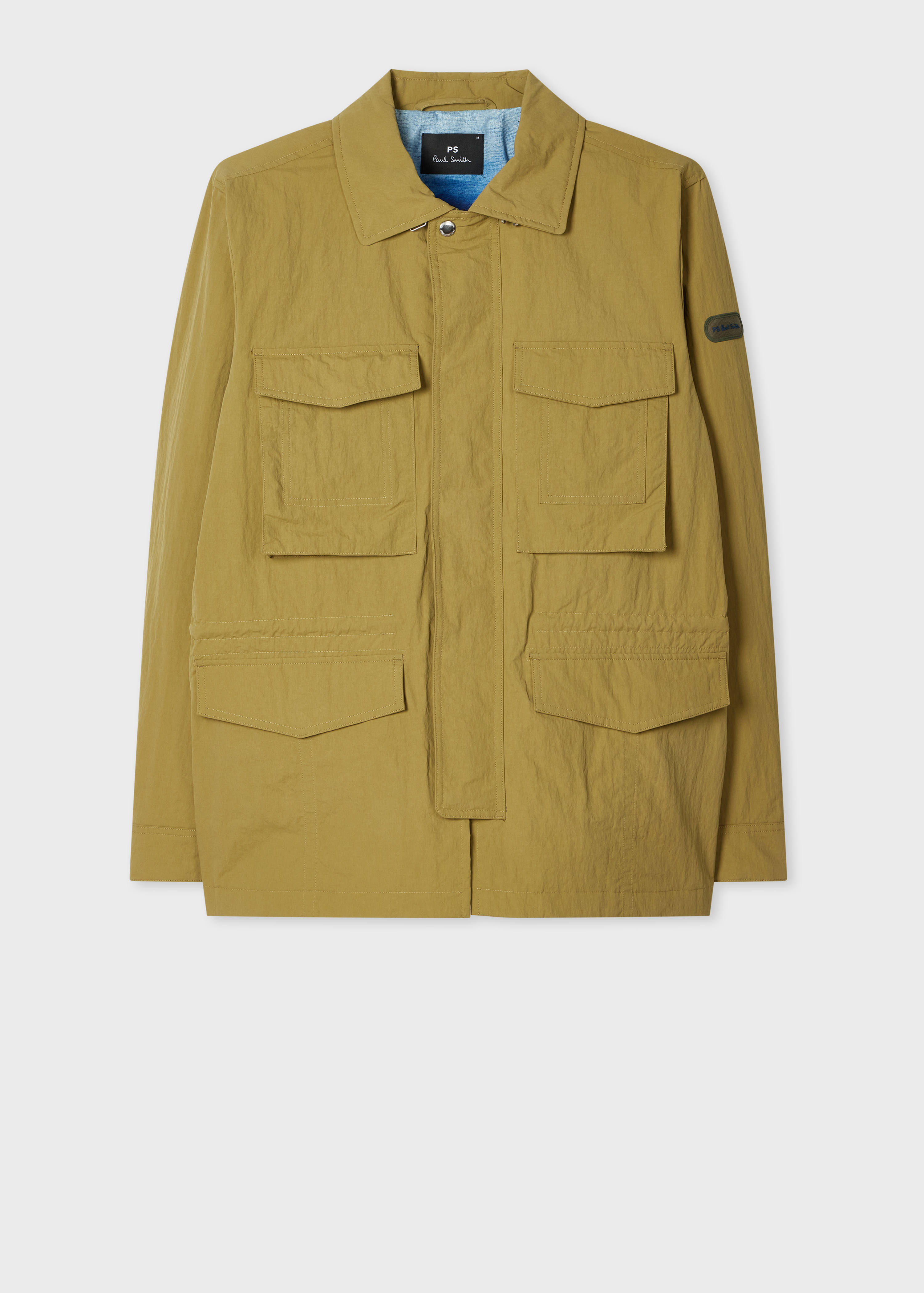 PS Paul Smith Navy Textured Wool-Blend Field Jacket | King's Cross