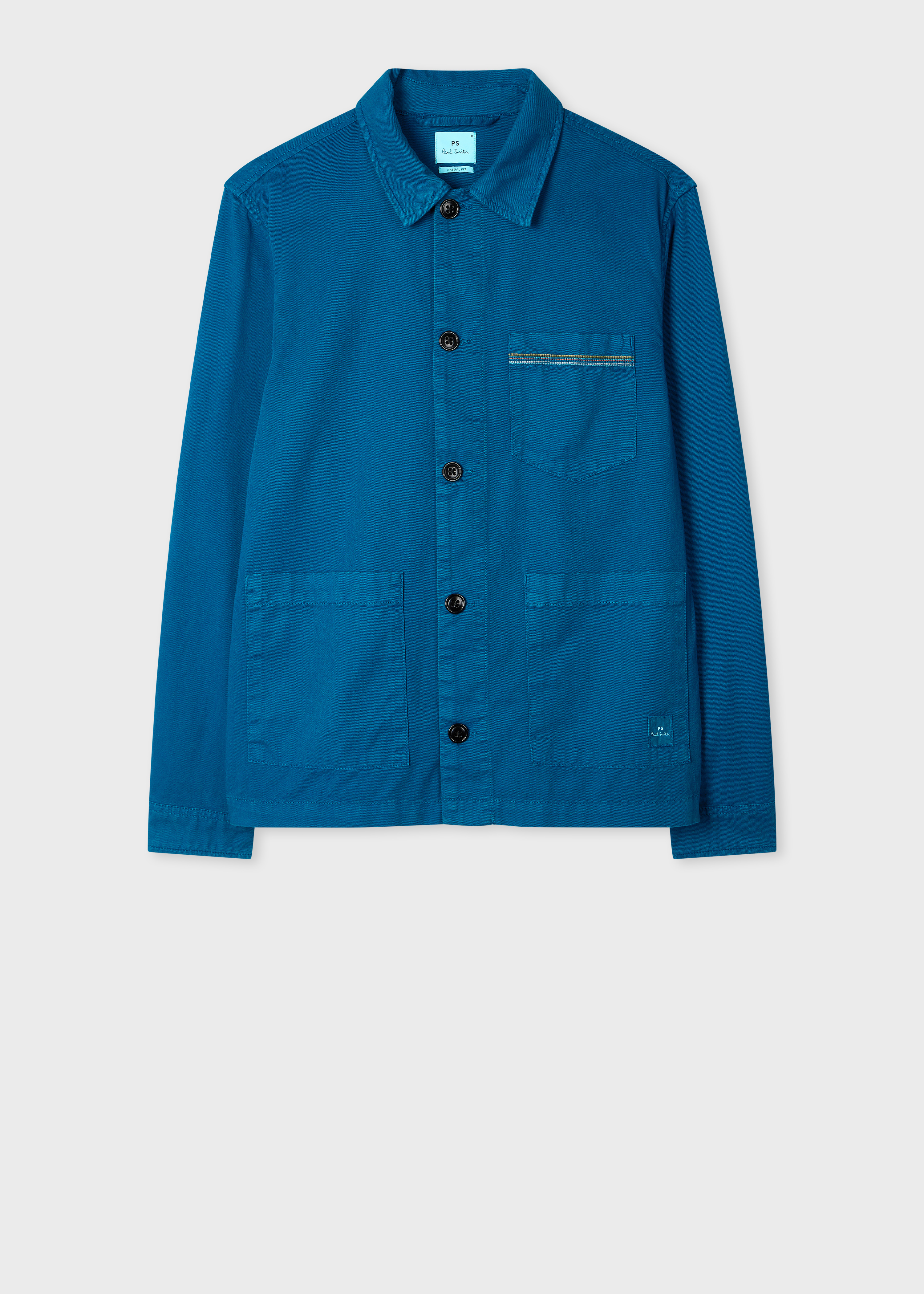 Men's Tan Cotton-Twill 'Stitch Stripe' Work Jacket