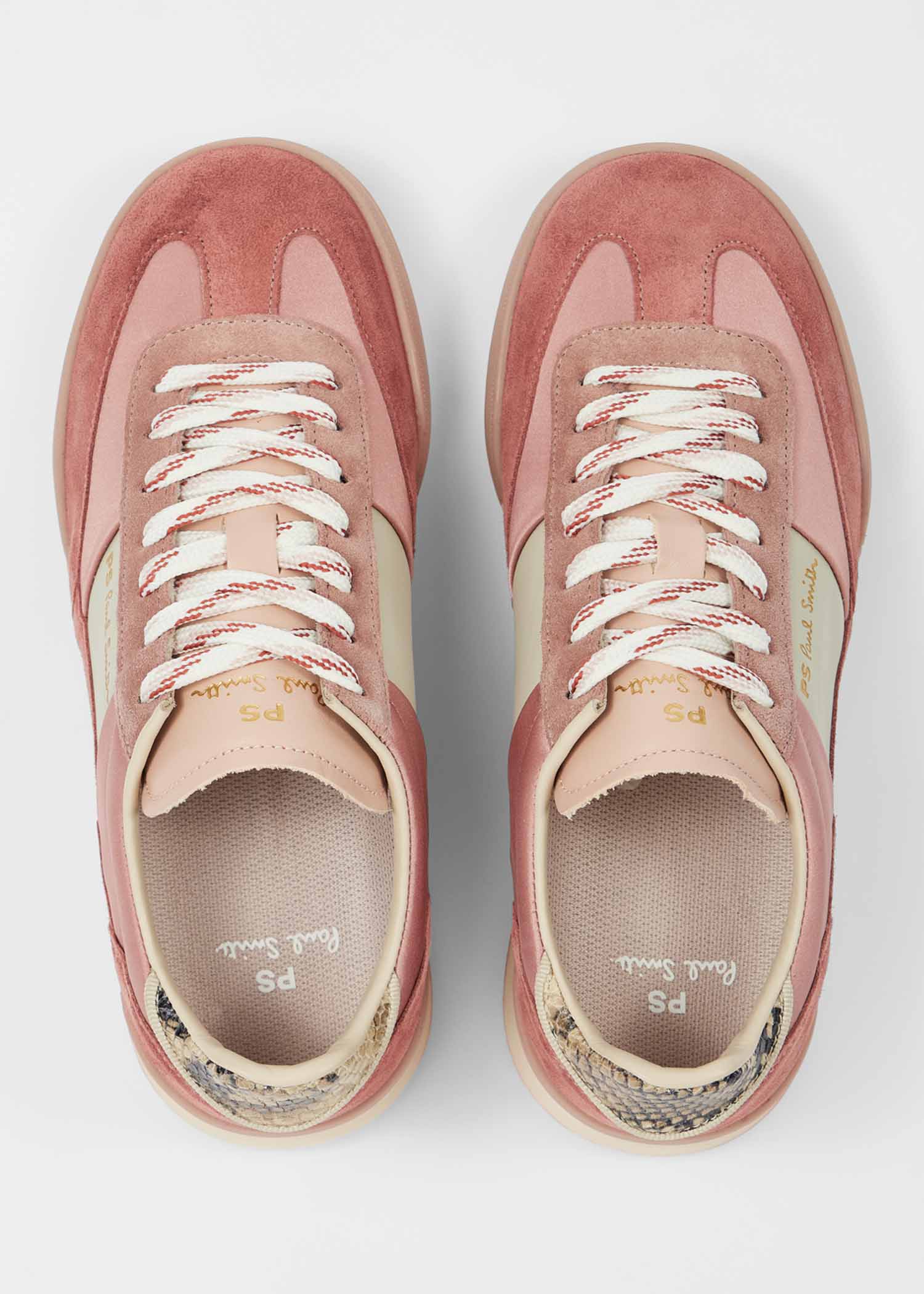 Women's Pink Satin 'Dover' Trainers Paul Smith