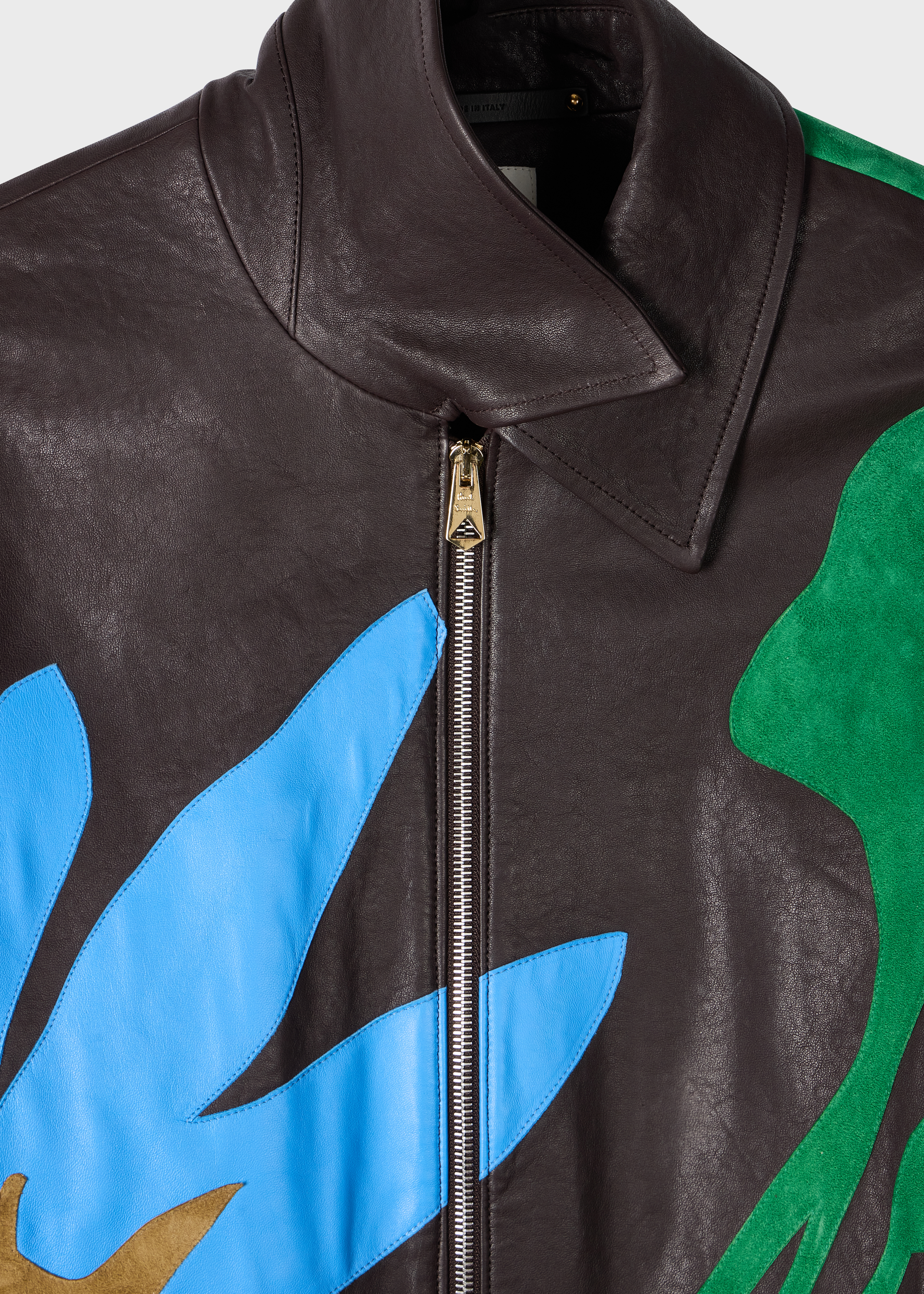 Paul Smith Soft Lamb Leather Floral Jacket | King's Cross