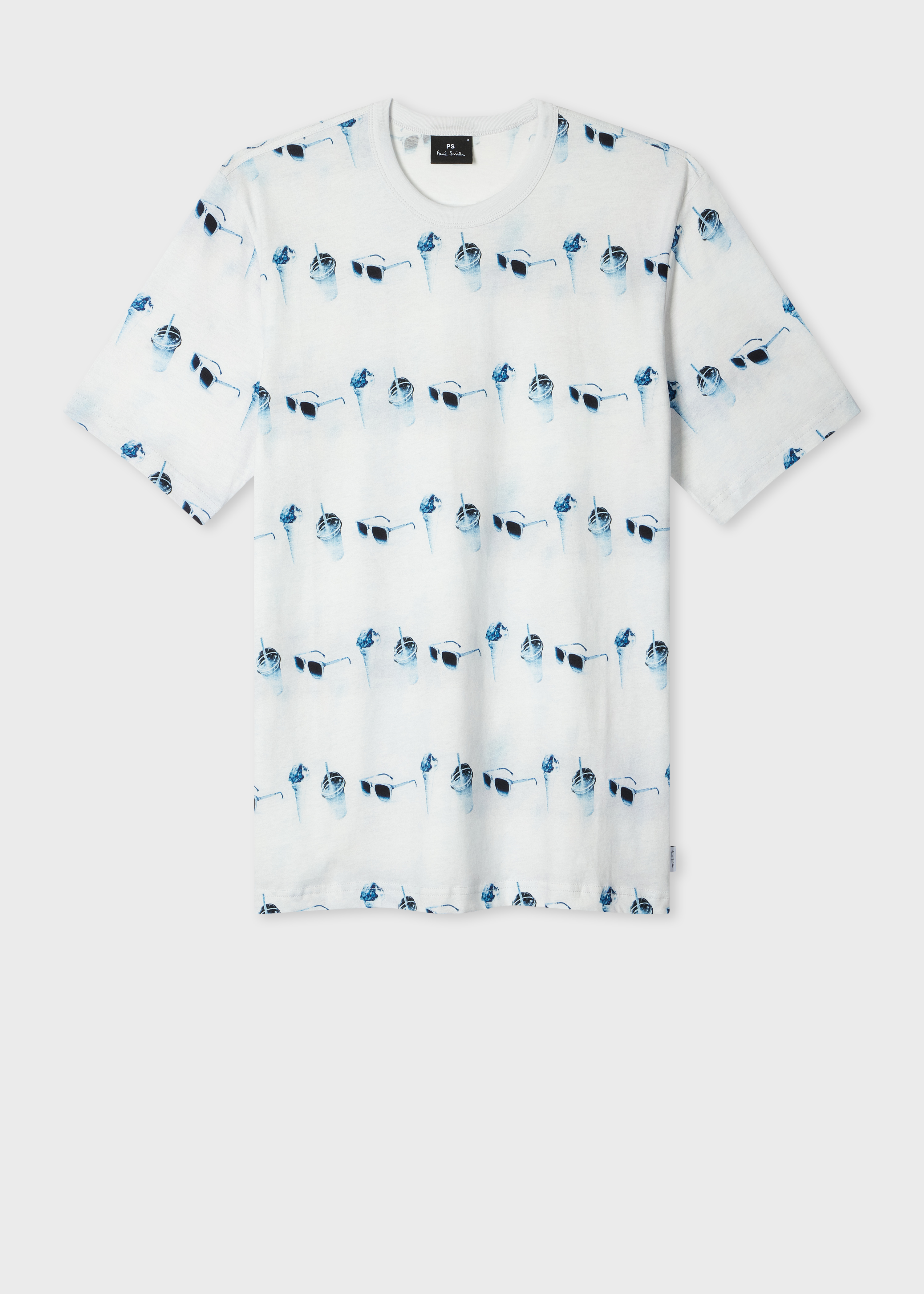 Men's Light Blue 'Sunbleached Snaps' T-Shirt
