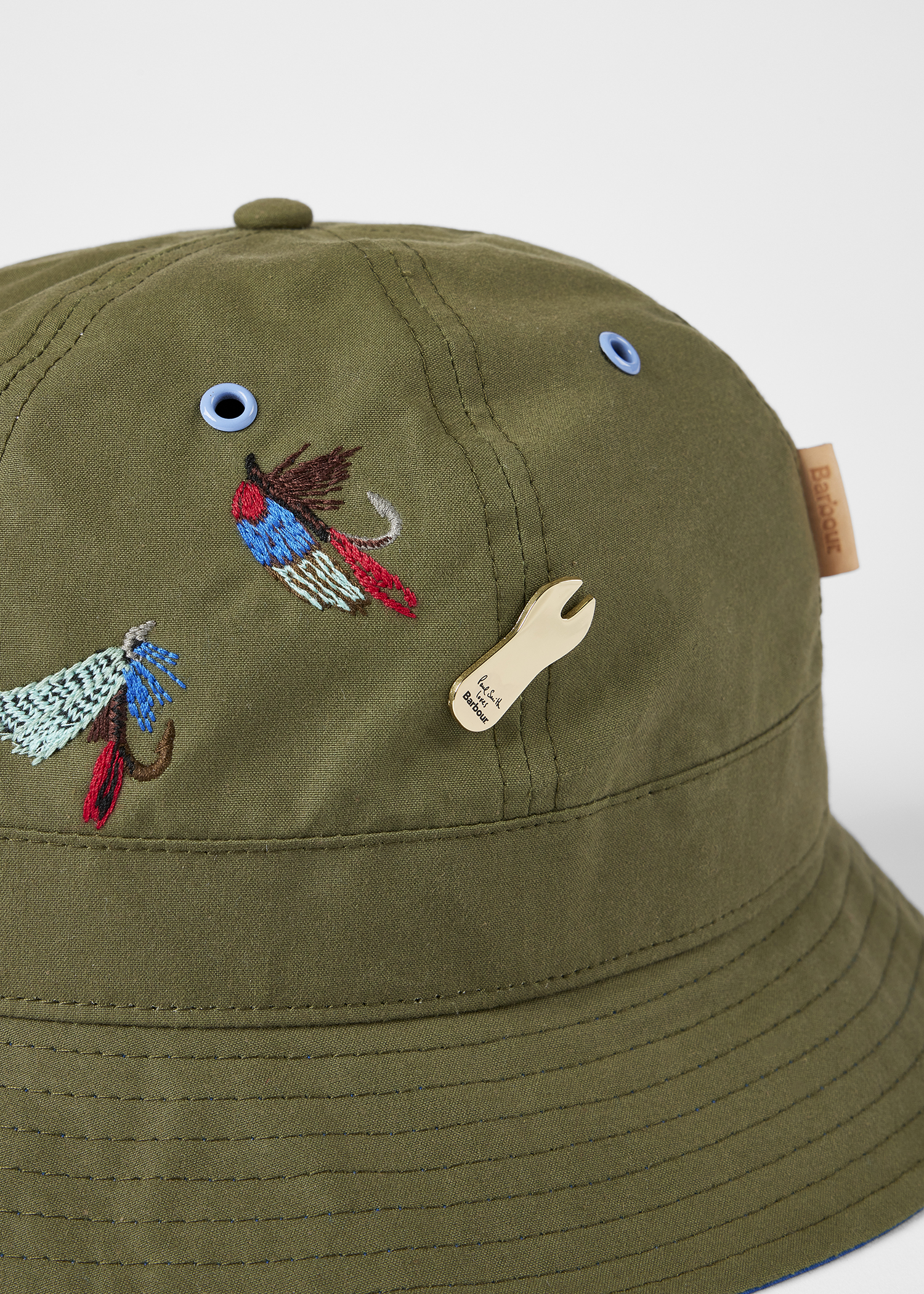 Paul Smith loves Barbour - Khaki Bucket Hat