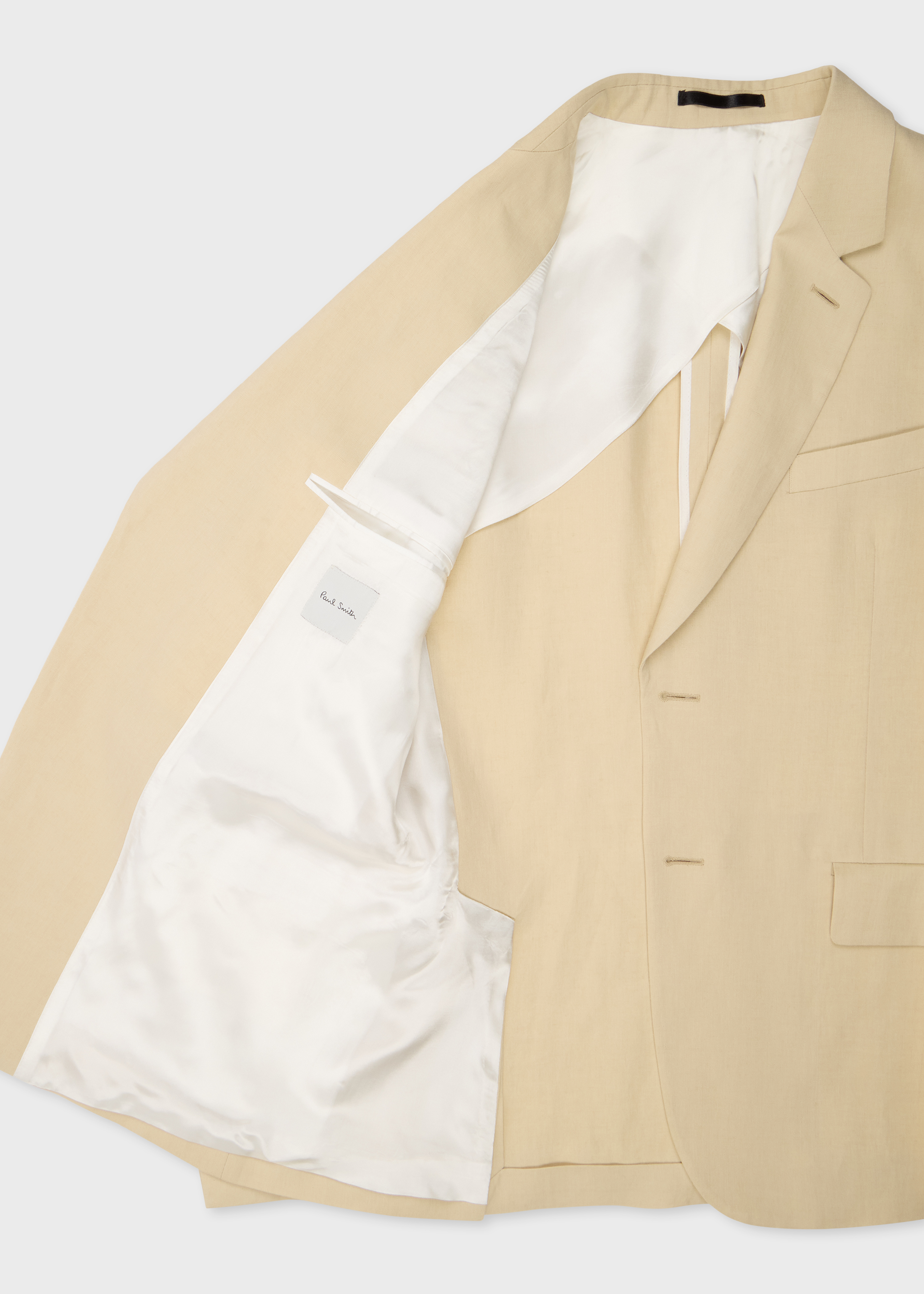 Ecru Linen Buggy-Lined Blazer thumbnail 6