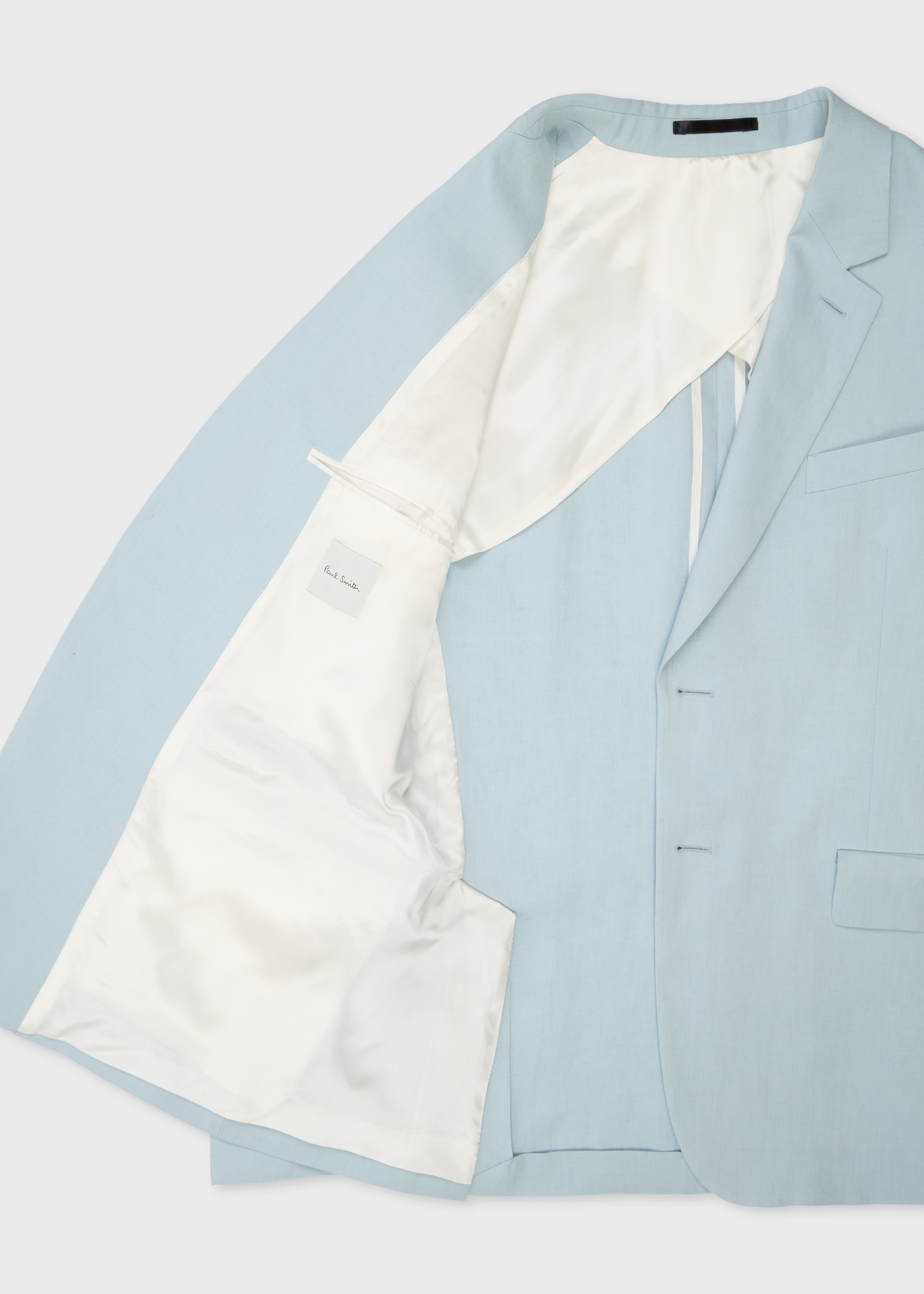 Light Blue Linen Buggy-Lined Blazer thumbnail 6