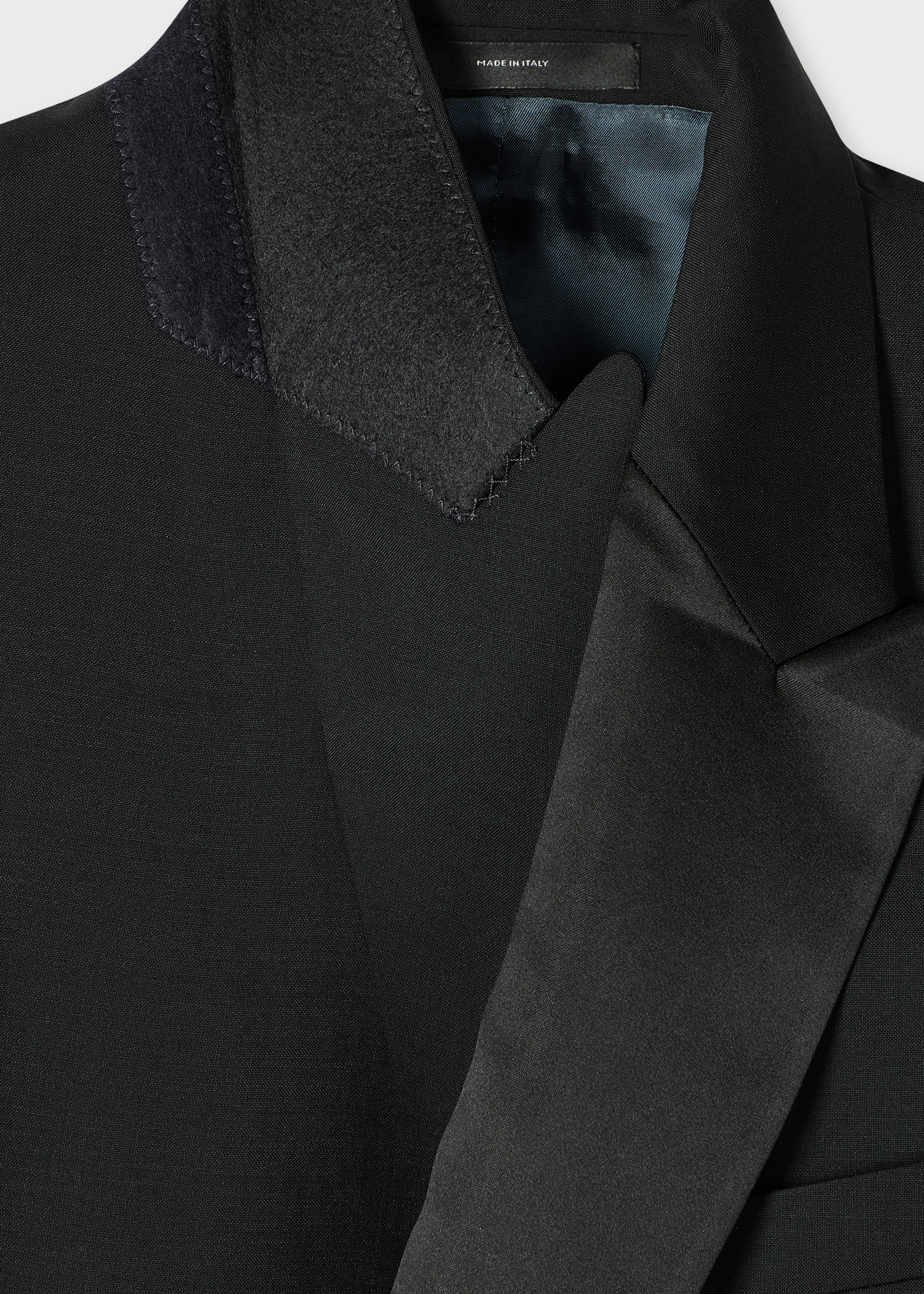 The Soho - Black Wool-Mohair Double-Breasted Evening Blazer thumbnail 9