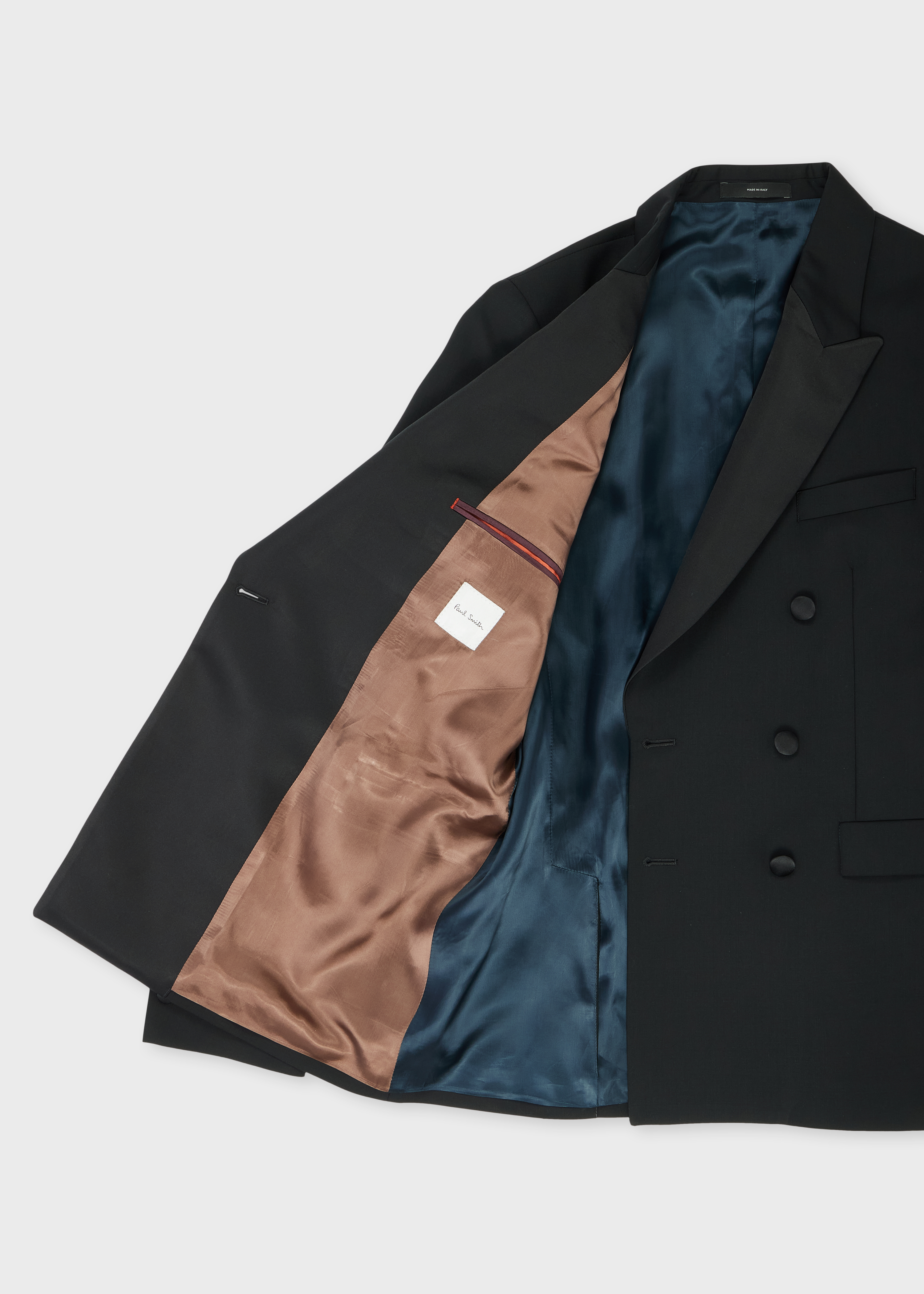 The Soho - Black Wool-Mohair Double-Breasted Evening Blazer thumbnail 11