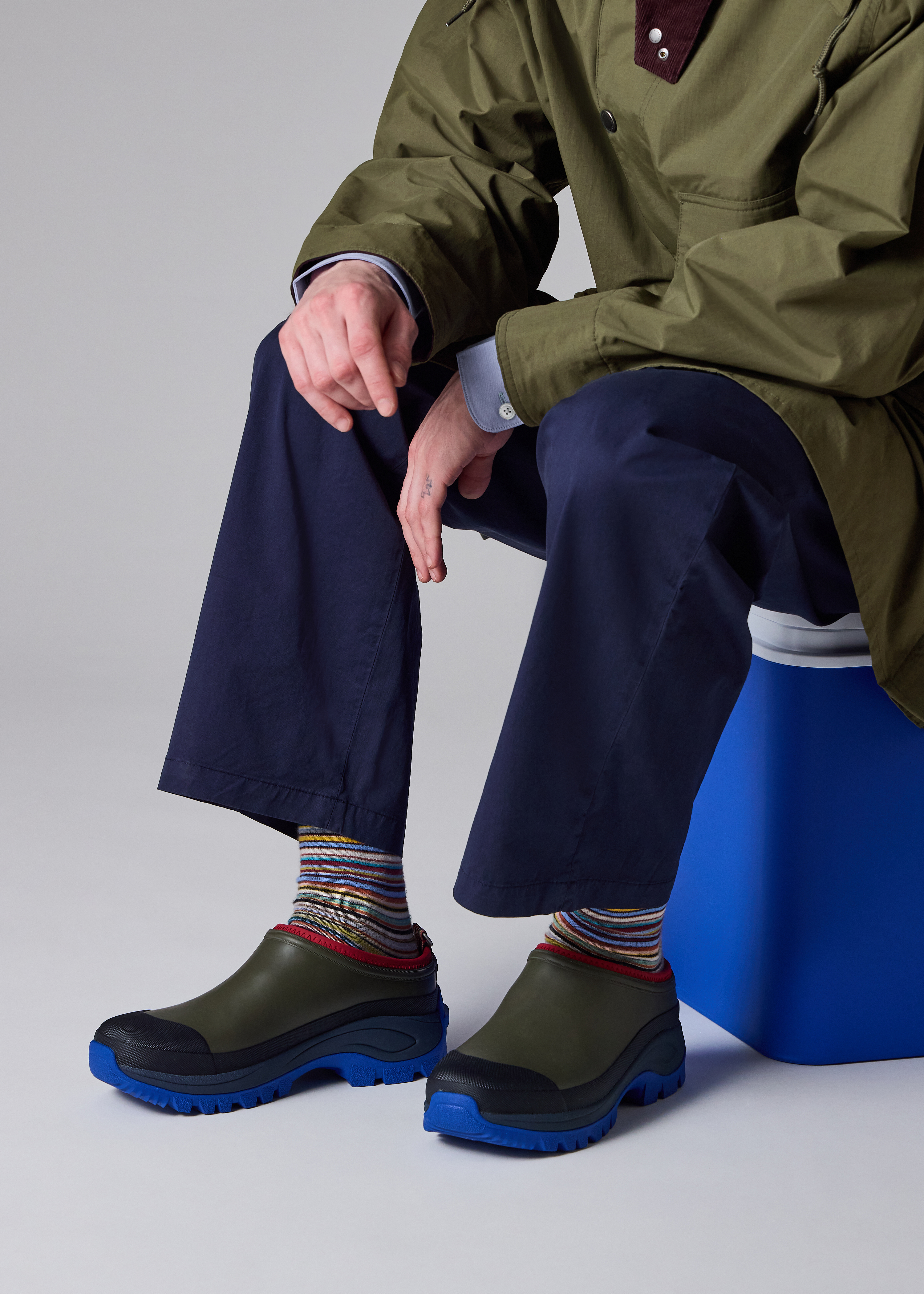 Paul Smith loves Barbour - Fern Clogs