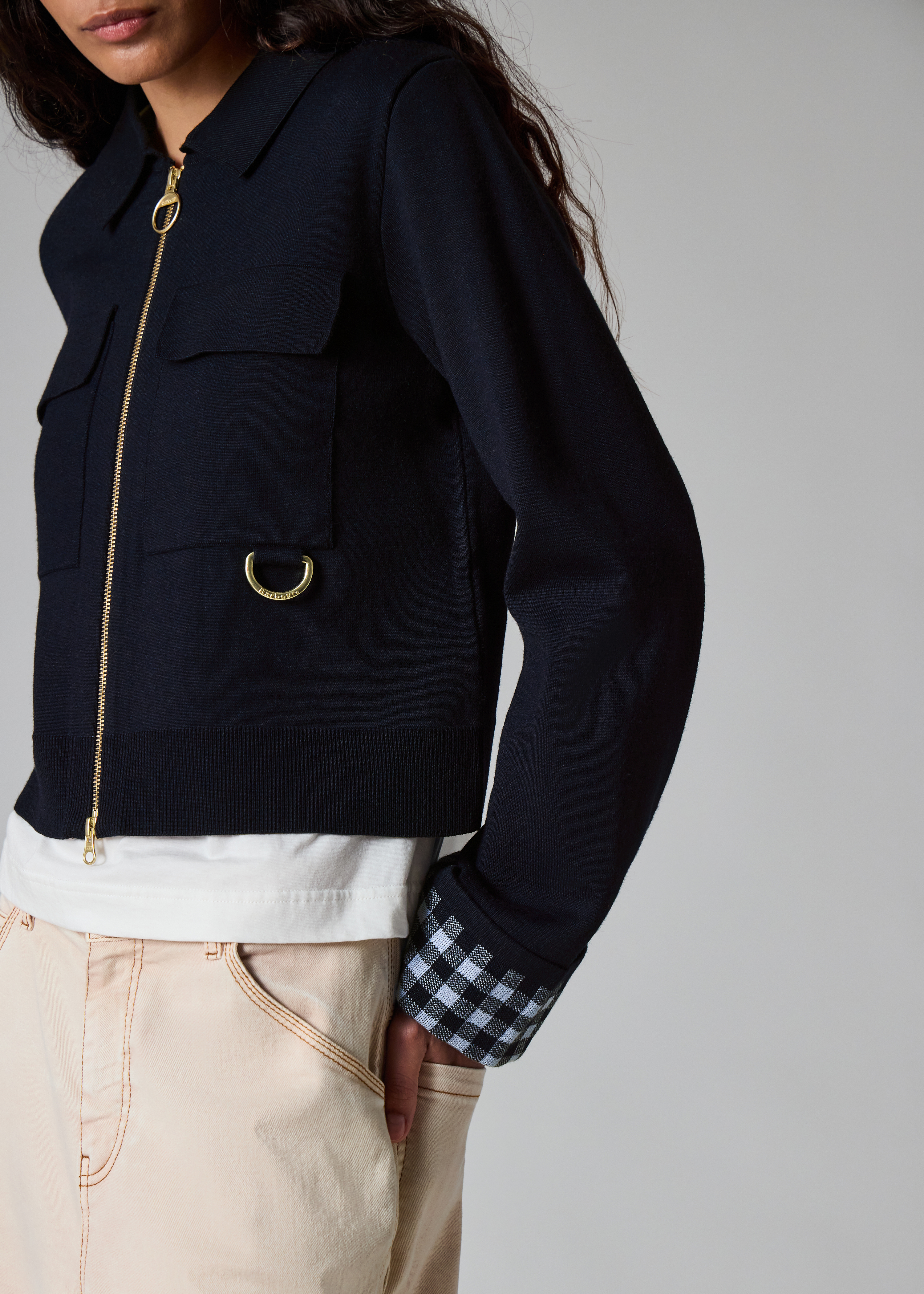 Paul Smith loves Barbour - Women's 'Whitby' Knitted Zip Cardigan