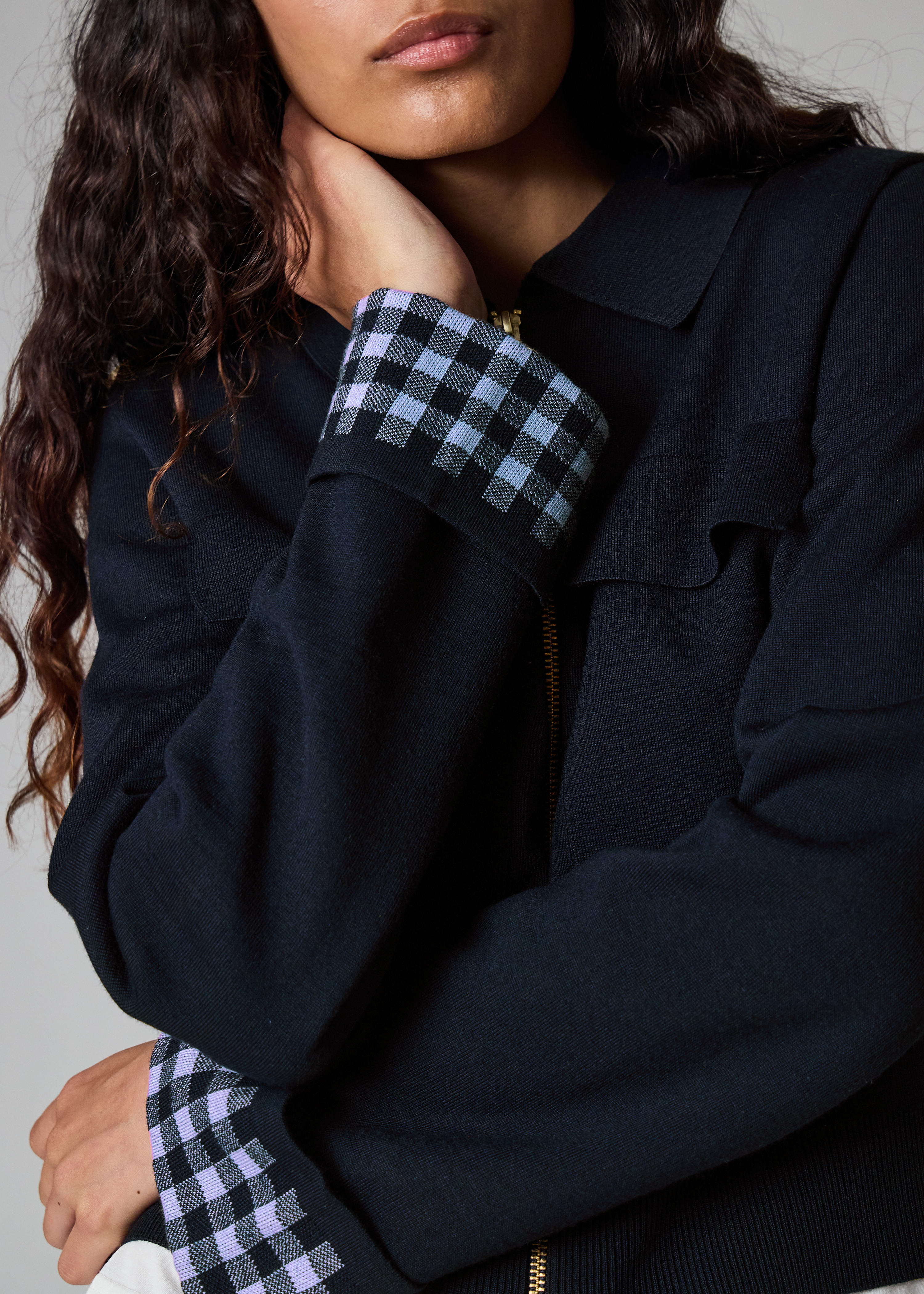 Paul Smith loves Barbour - Women's 'Whitby' Knitted Zip Cardigan