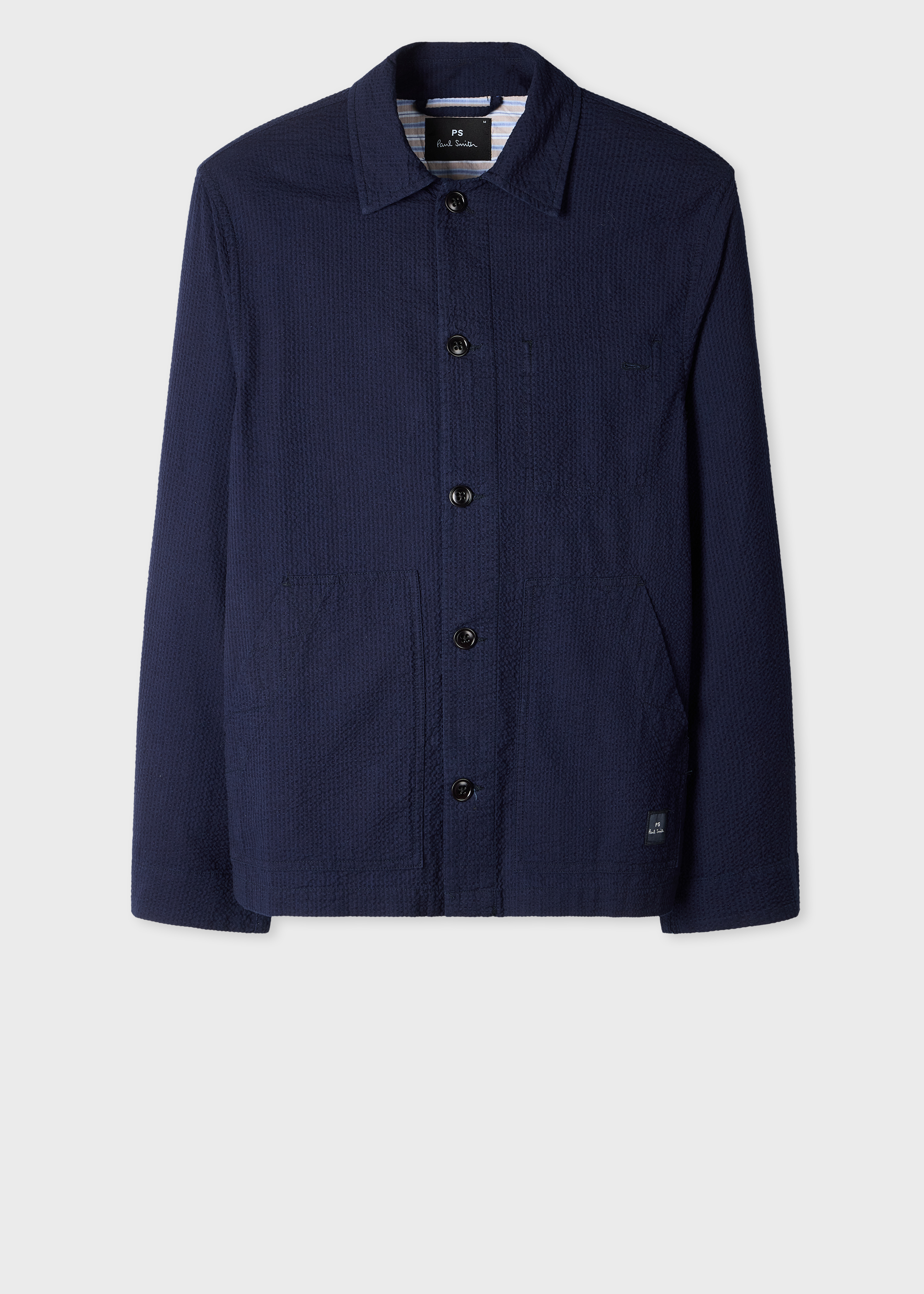 Paul Smith Black Two-Ply Hopsack Wool Work Jacket | King's Cross