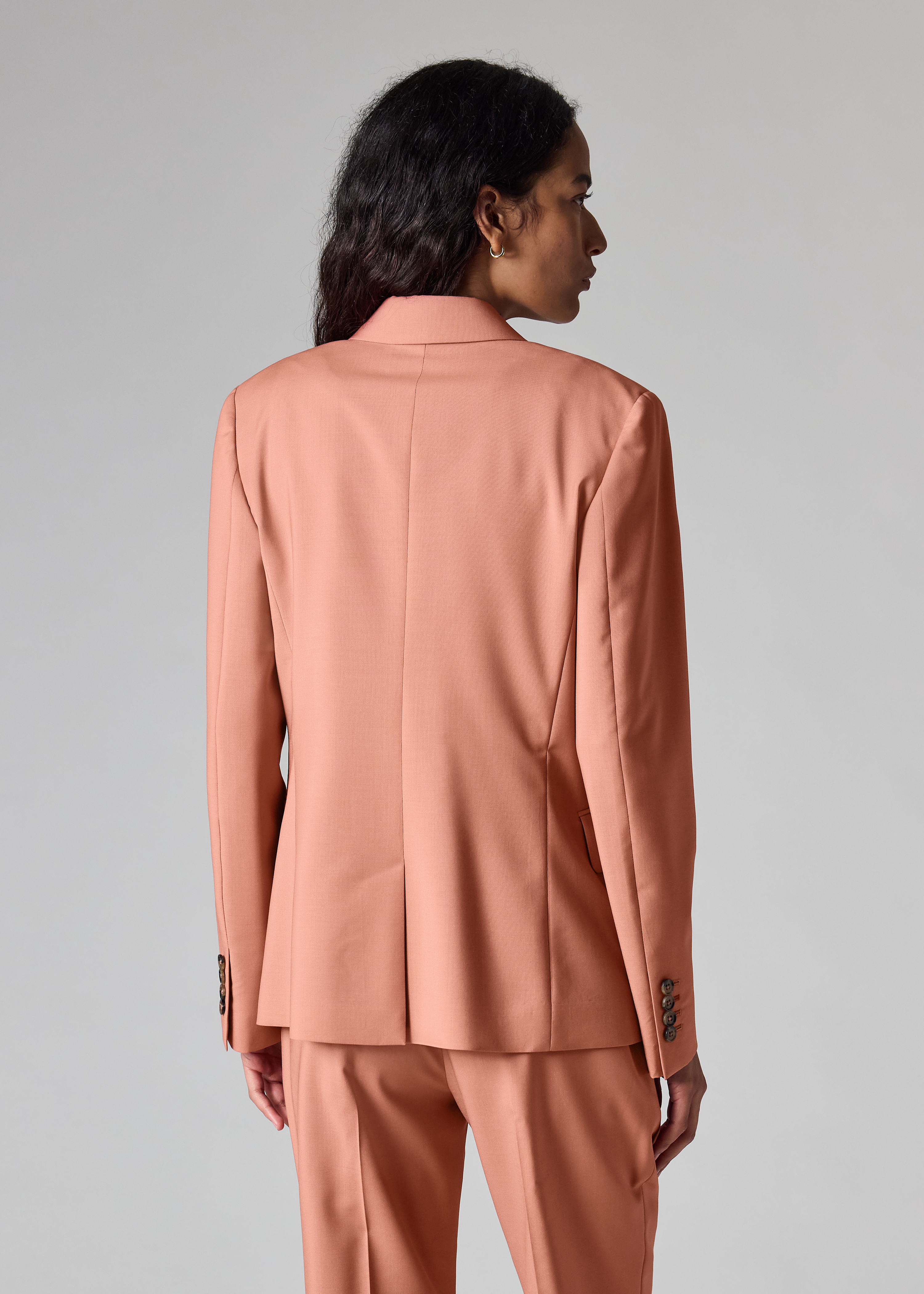 Paul Smith Women's Cord 'Signature Stripe' Double Breasted Blazer
