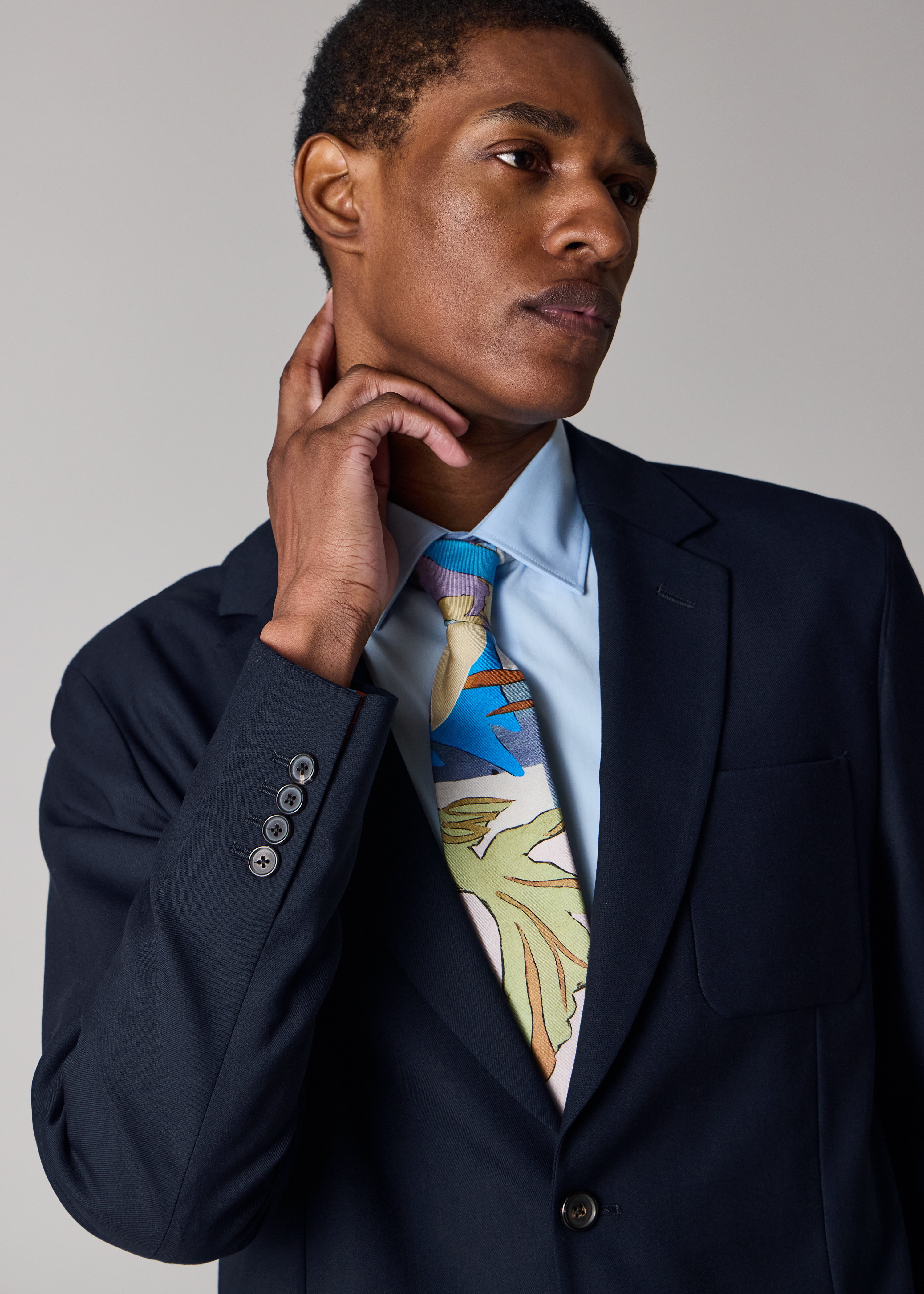 A Suit To Travel In - Navy Wool Unlined Blazer thumbnail 4