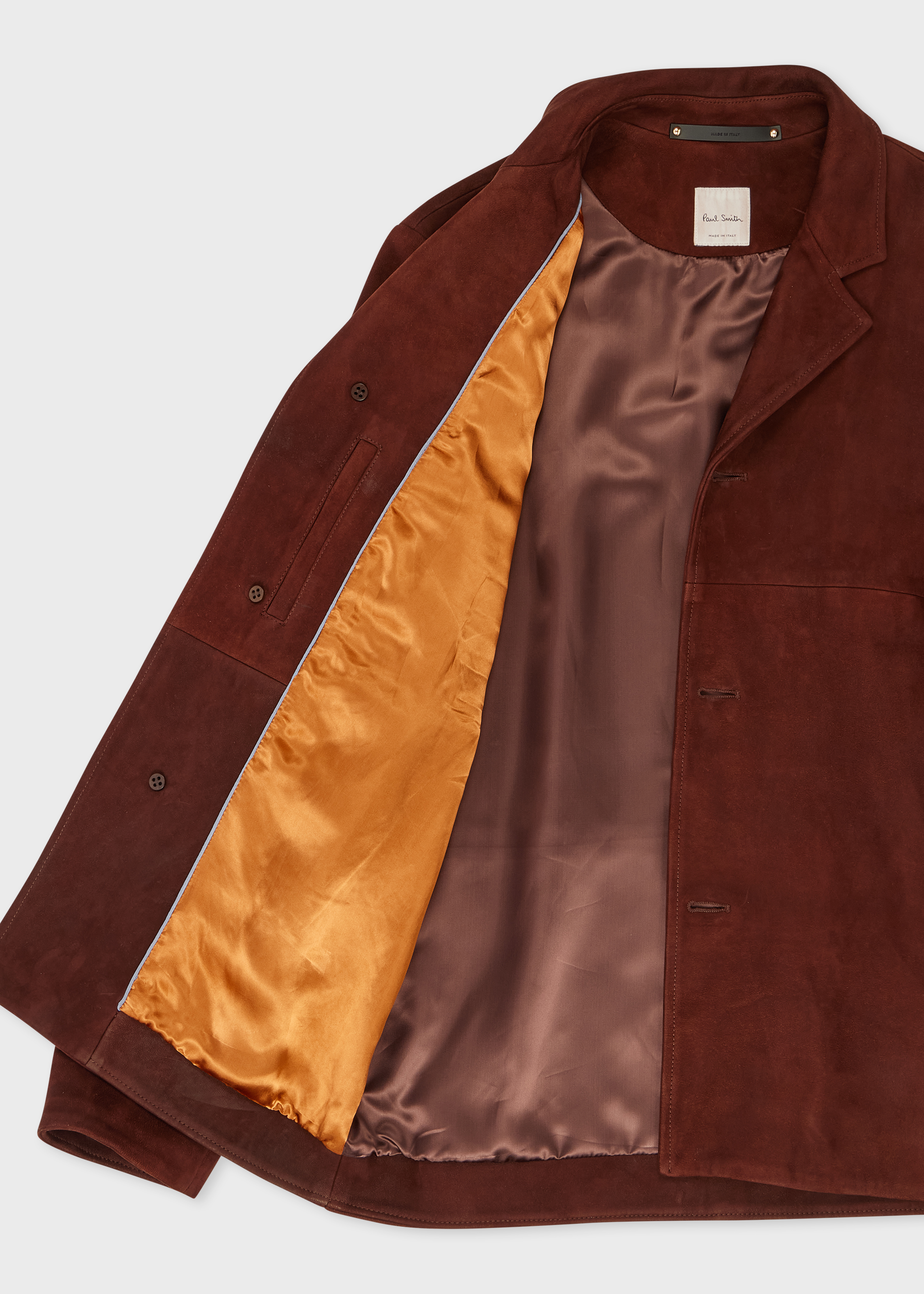 Paul Smith Brown Nubuck Leather Jacket | King