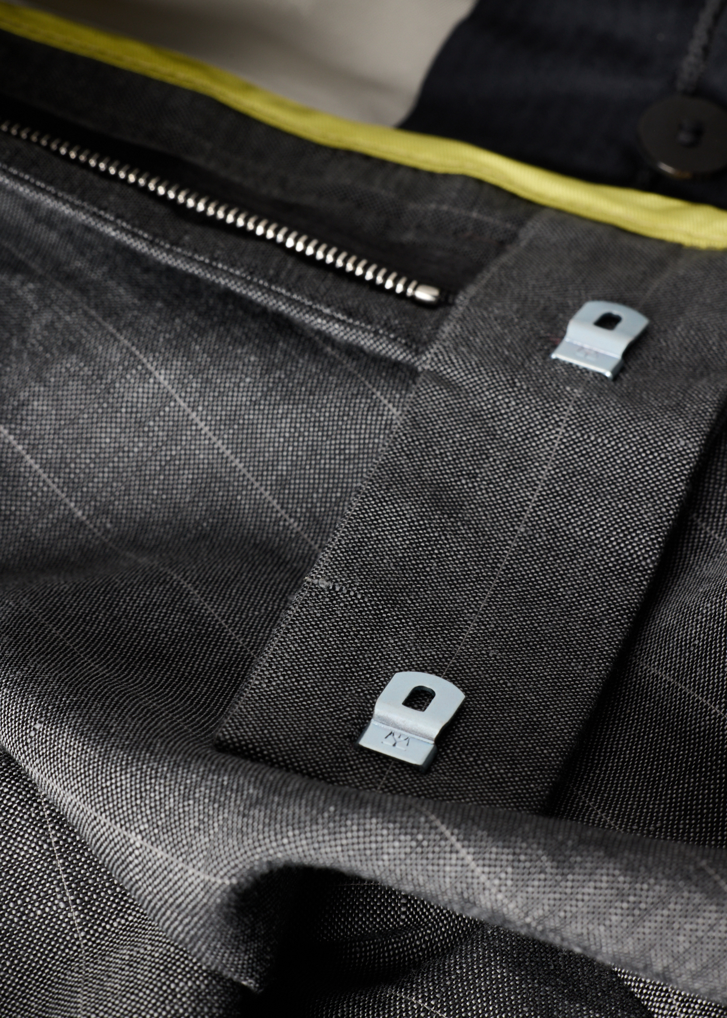Relaxed-Fit Grey Wool-Linen Pinstripe Trousers thumbnail 7