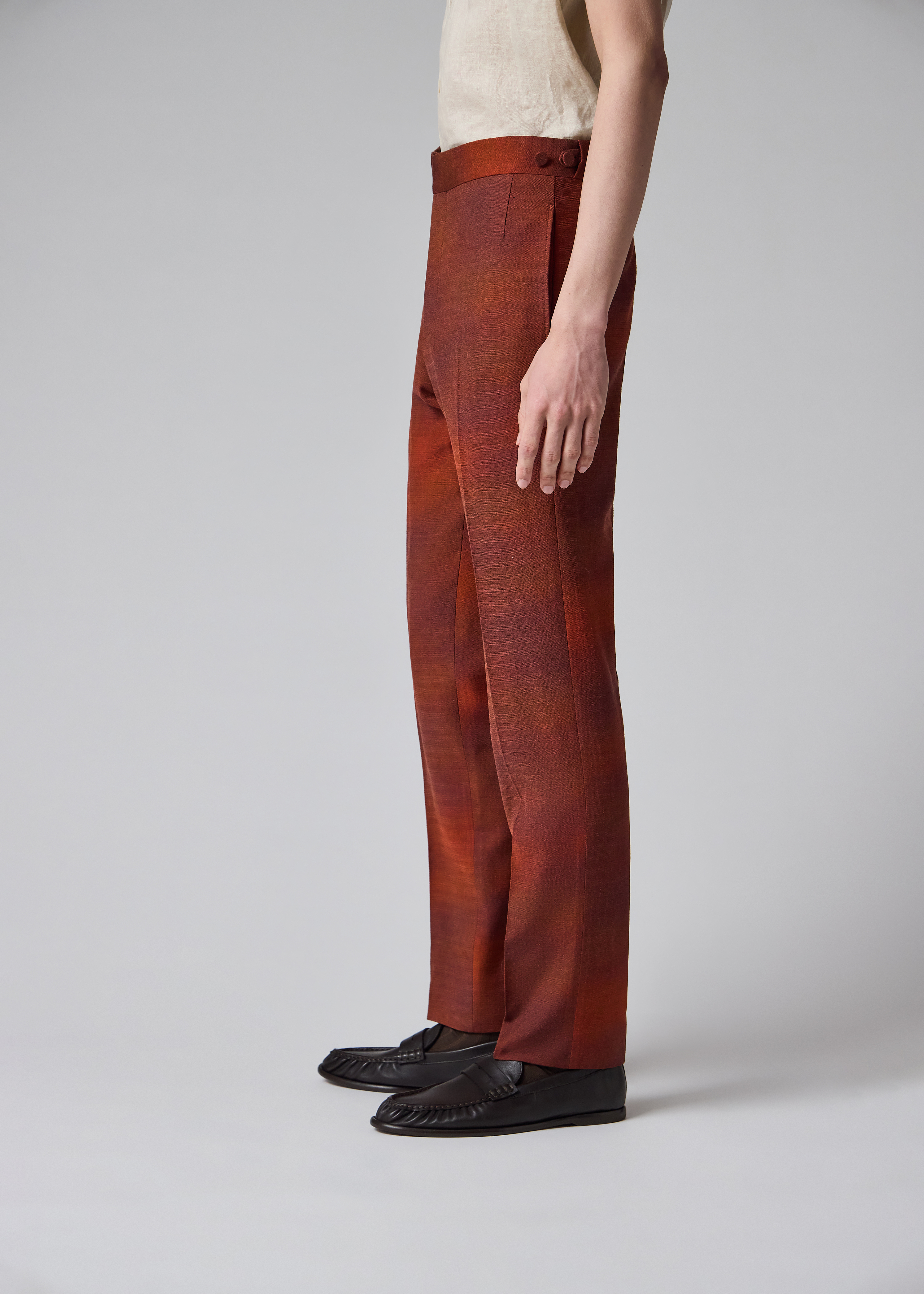 Paul Smith + Gabriela Hearst - Sebastian Brown Wool Trousers thumbnail 6