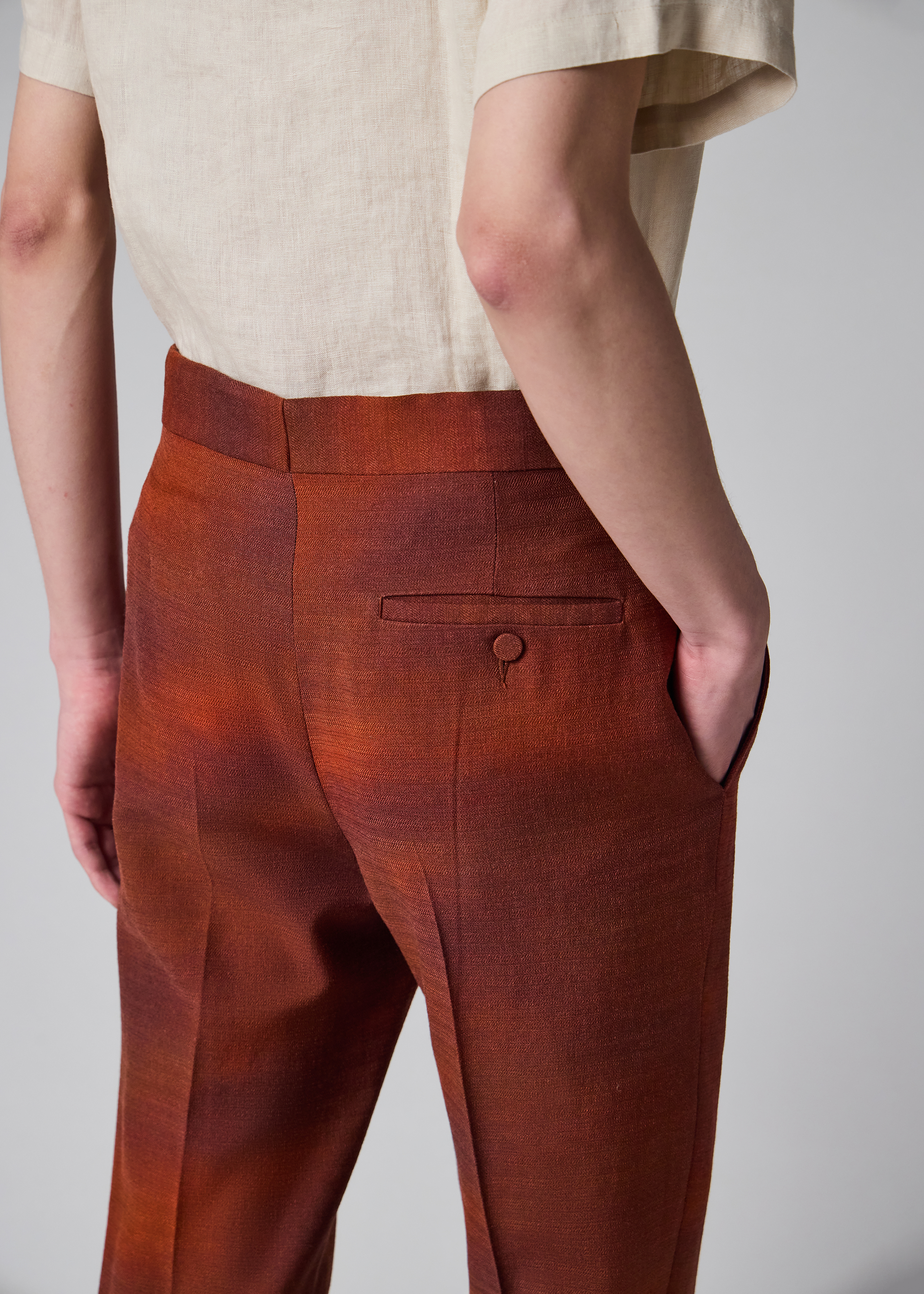 Paul Smith + Gabriela Hearst - Sebastian Brown Wool Trousers thumbnail 5
