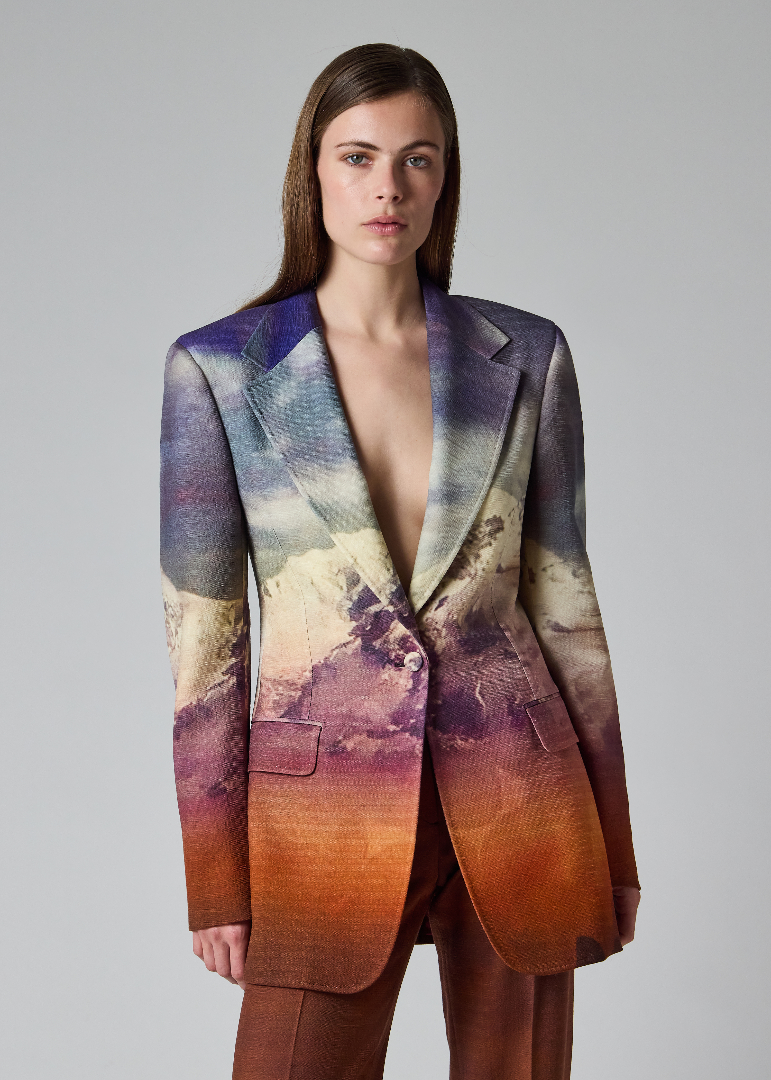 Paul Smith + Gabriela Hearst - Orren Blue Mountain Print Blazer thumbnail 5