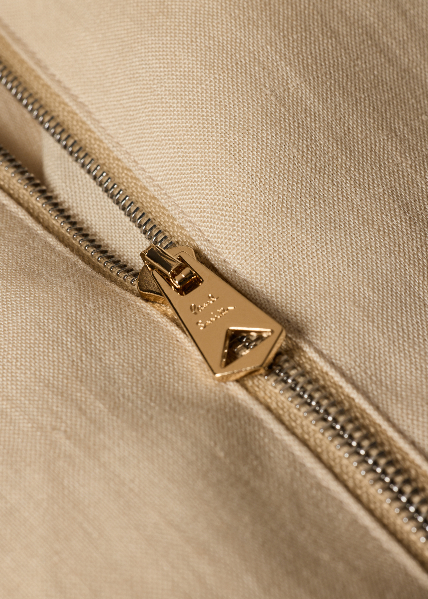 Ecru Linen Patch-Pocket Drawstring Jacket thumbnail 8