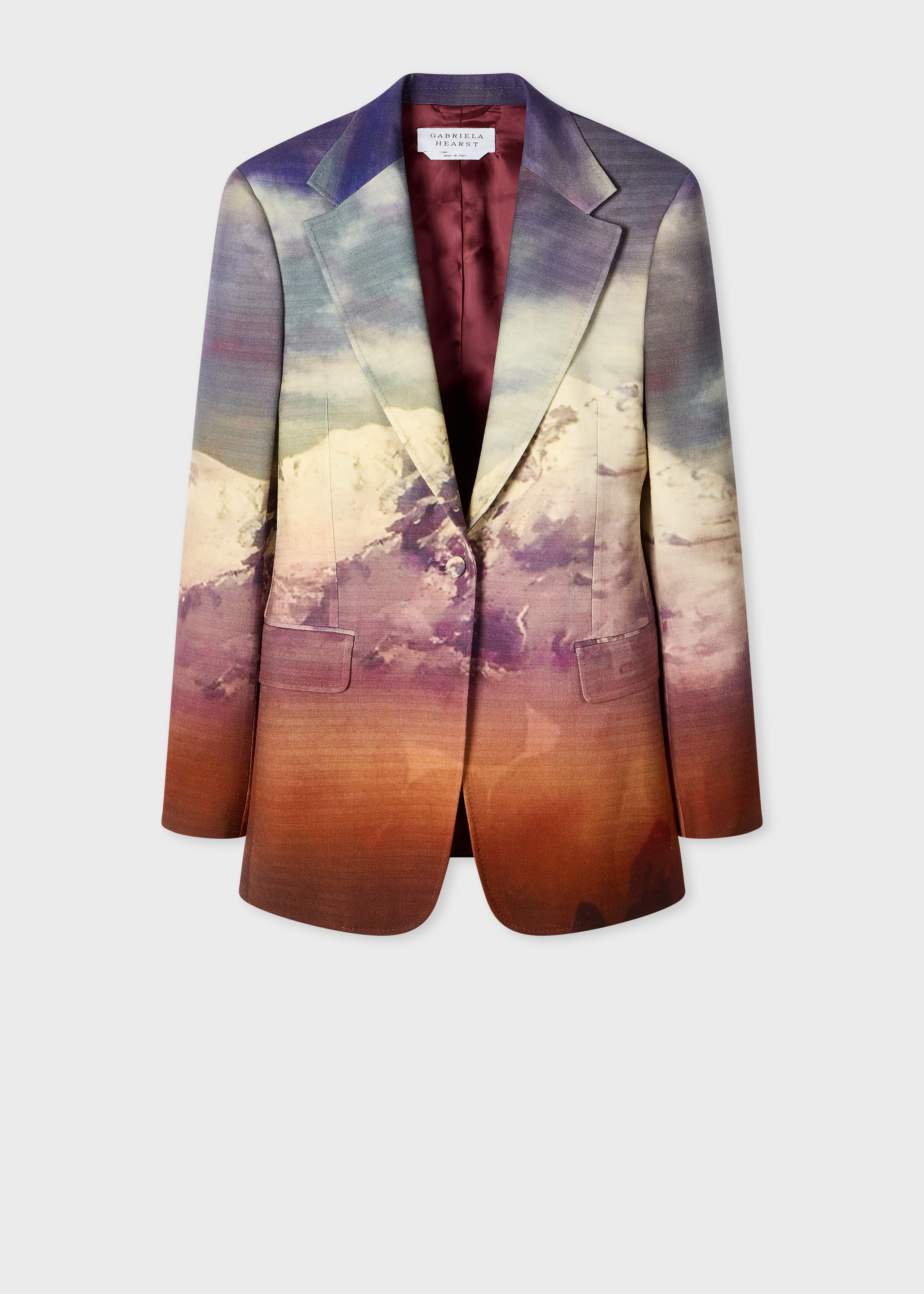 Paul Smith + Gabriela Hearst - Orren Blue Mountain Print Blazer primary image