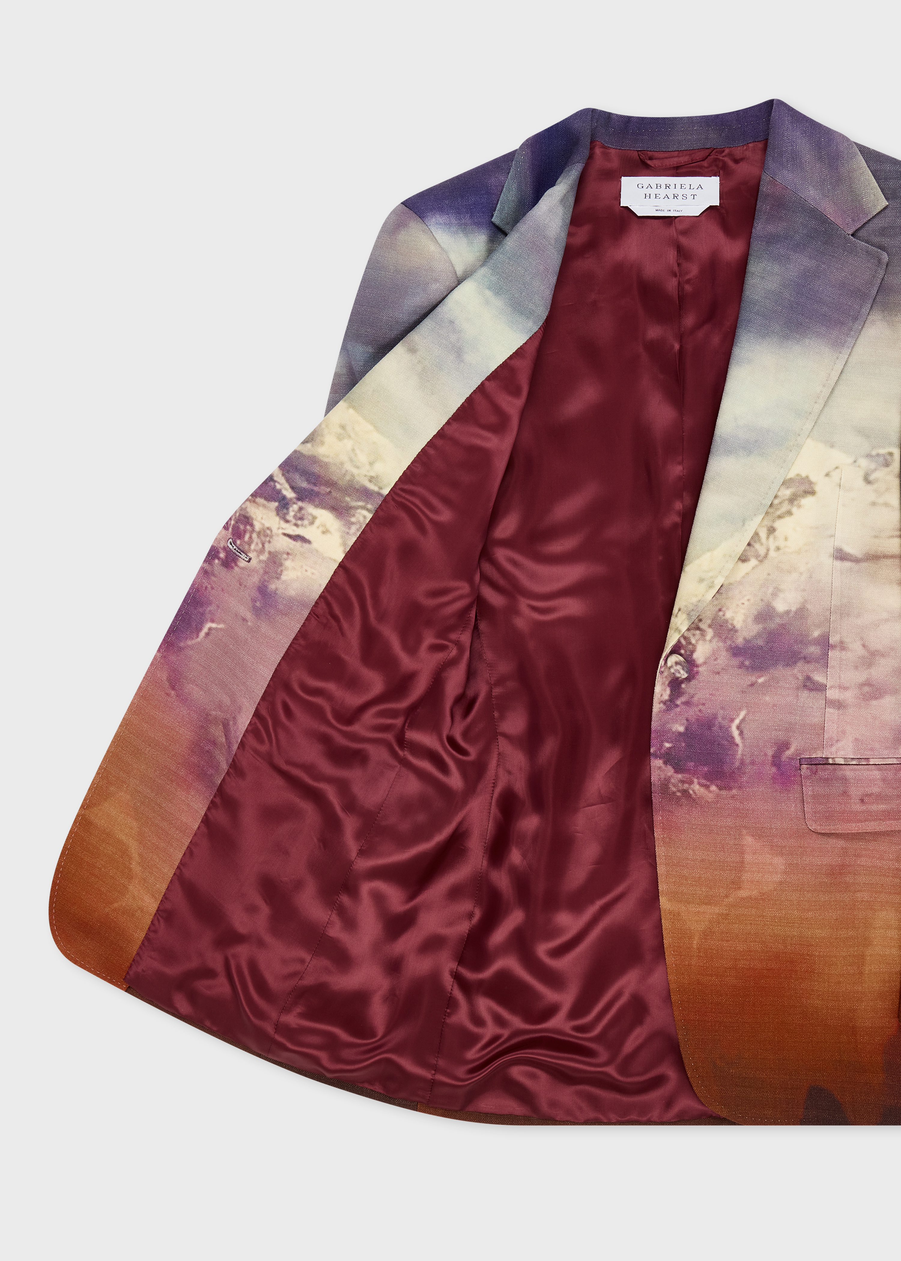 Paul Smith + Gabriela Hearst - Orren Blue Mountain Print Blazer thumbnail 4