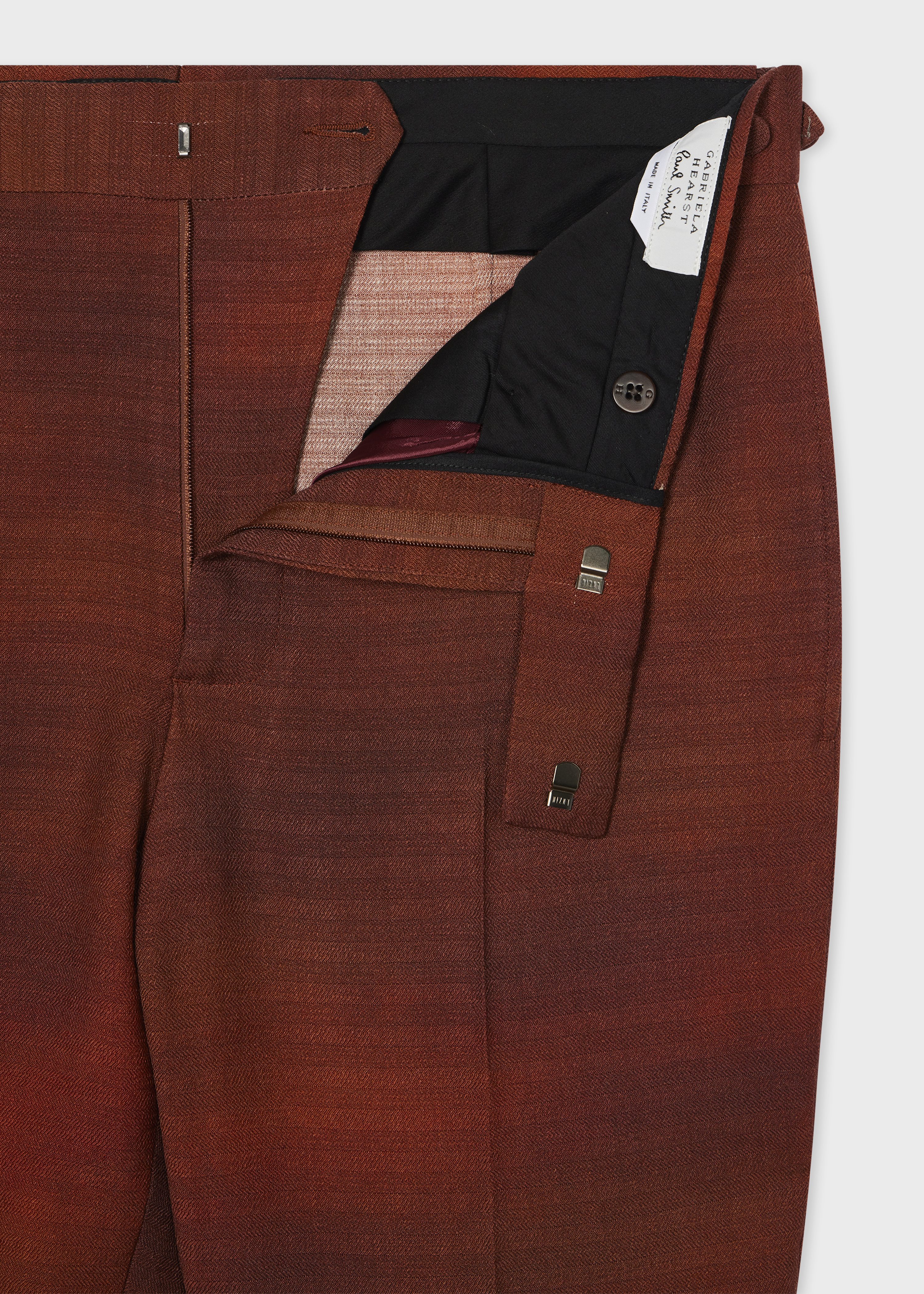 Paul Smith + Gabriela Hearst - Sebastian Brown Wool Trousers thumbnail 3