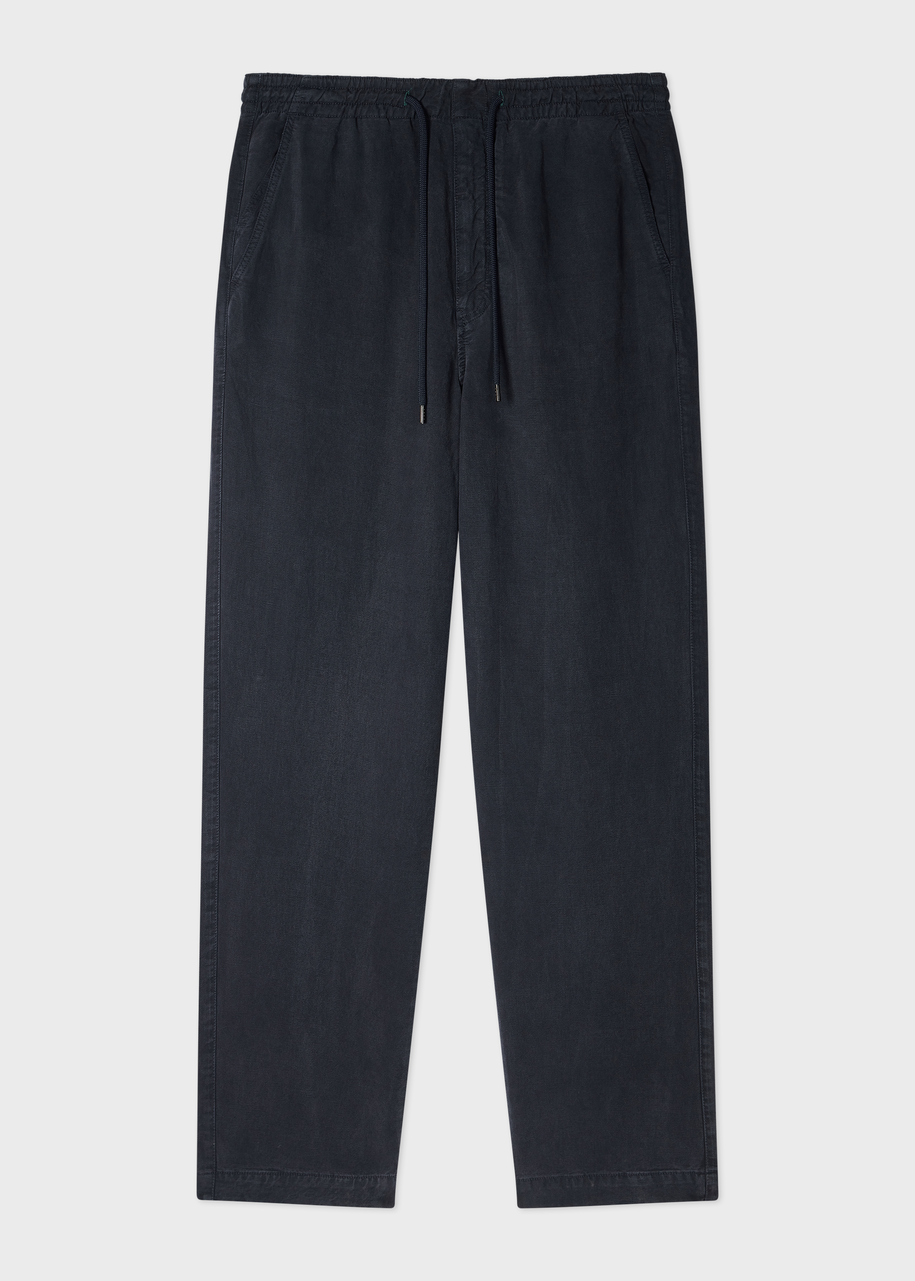 Paul Smith Khaki Textured Wool-Lyocell Belted Trousers | King's Cross