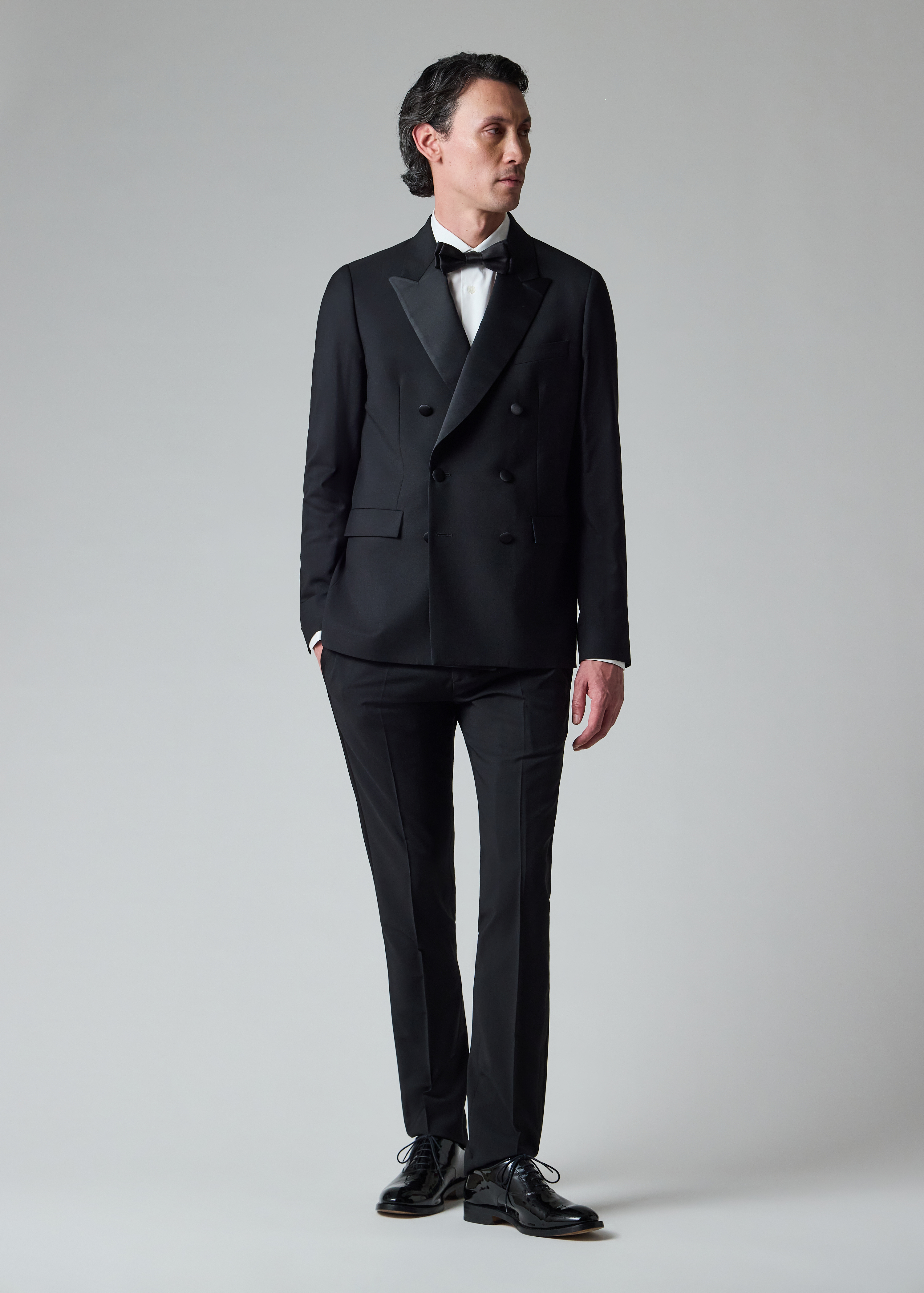 Black Slim-Fit Wool-Mohair Evening Trousers thumbnail 5