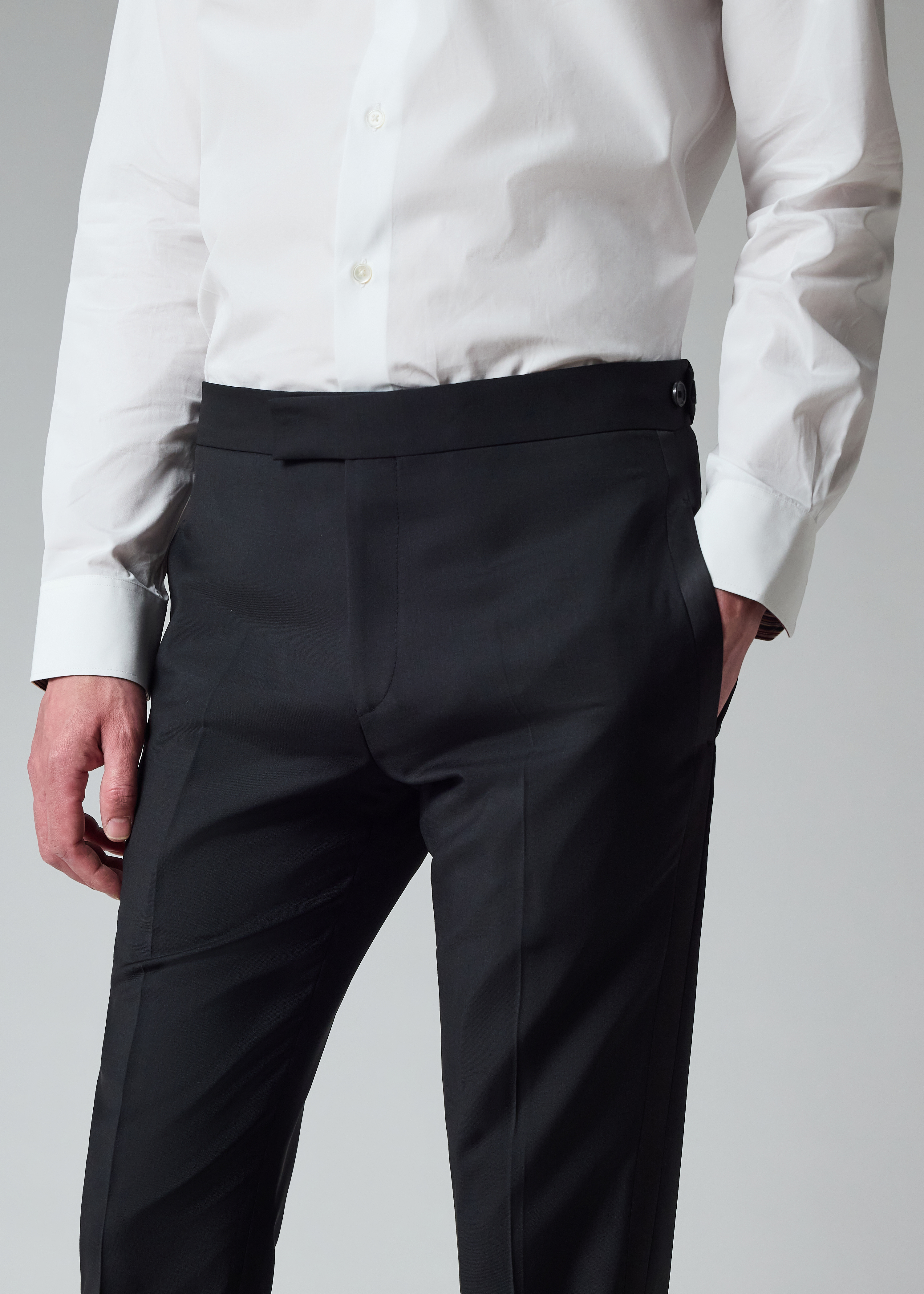 Black Slim-Fit Wool-Mohair Evening Trousers thumbnail 6