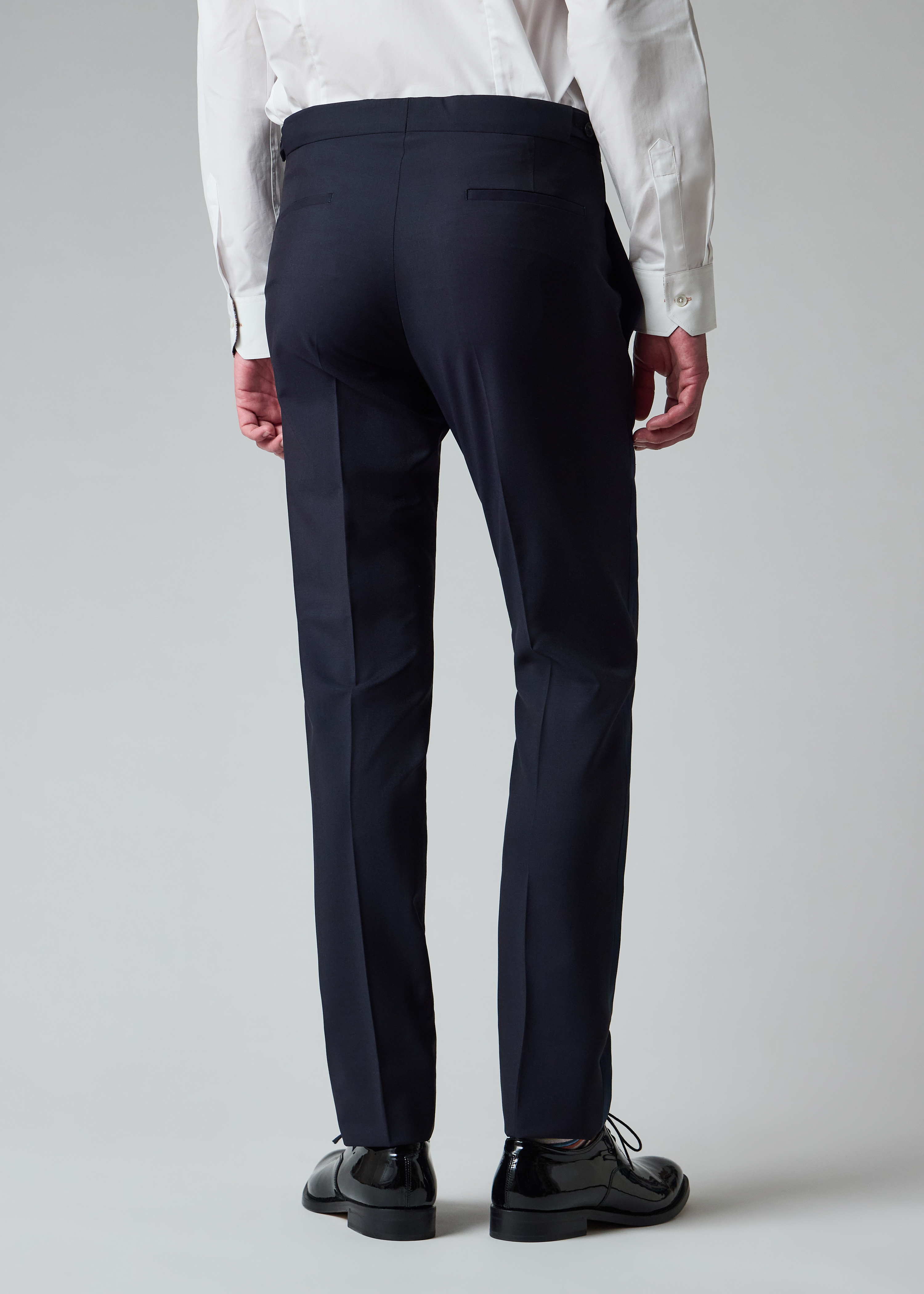 Slim-Fit Navy Wool-Mohair Evening Trousers thumbnail 6