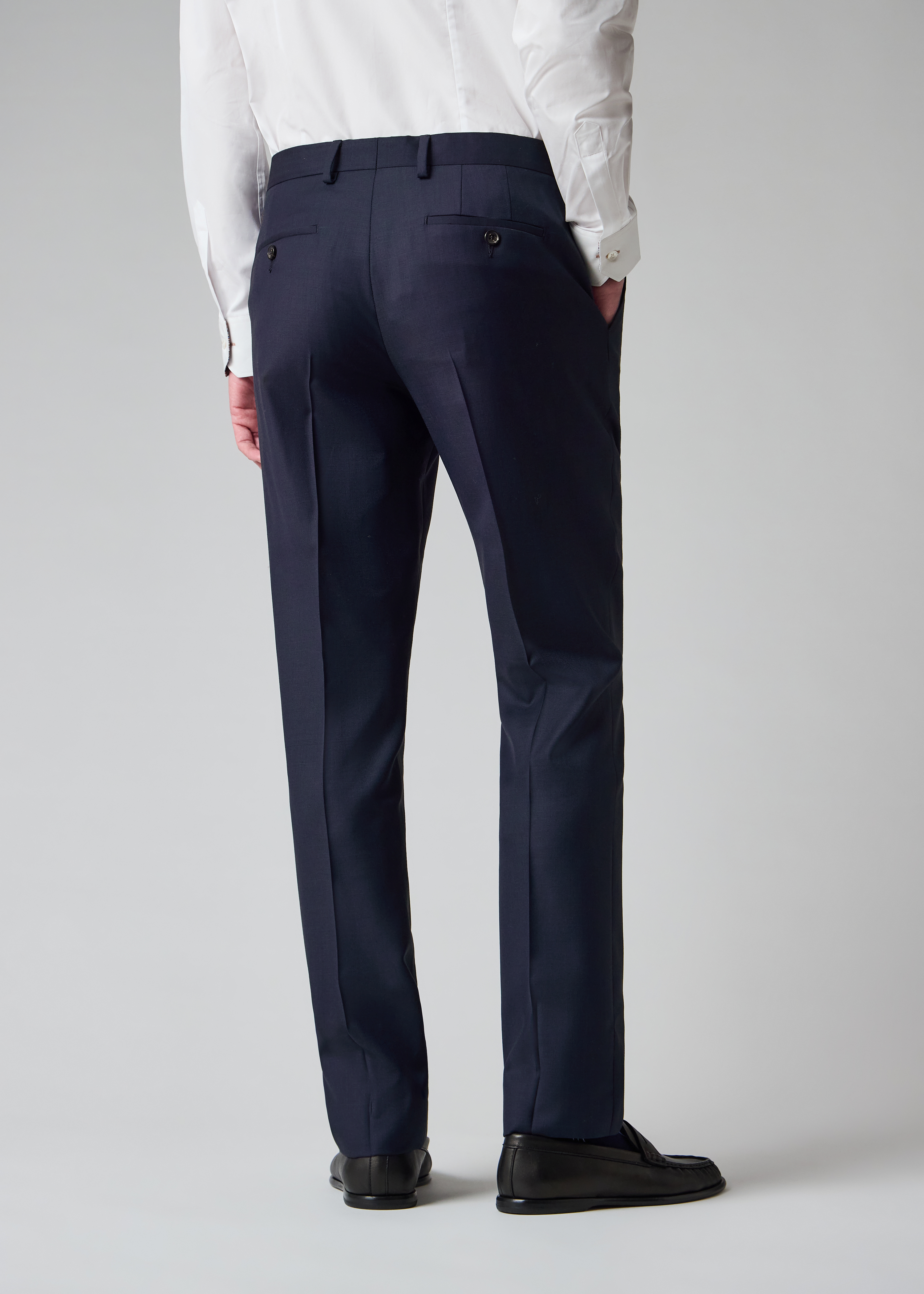 The Soho - Navy Sharkskin Suit thumbnail 6