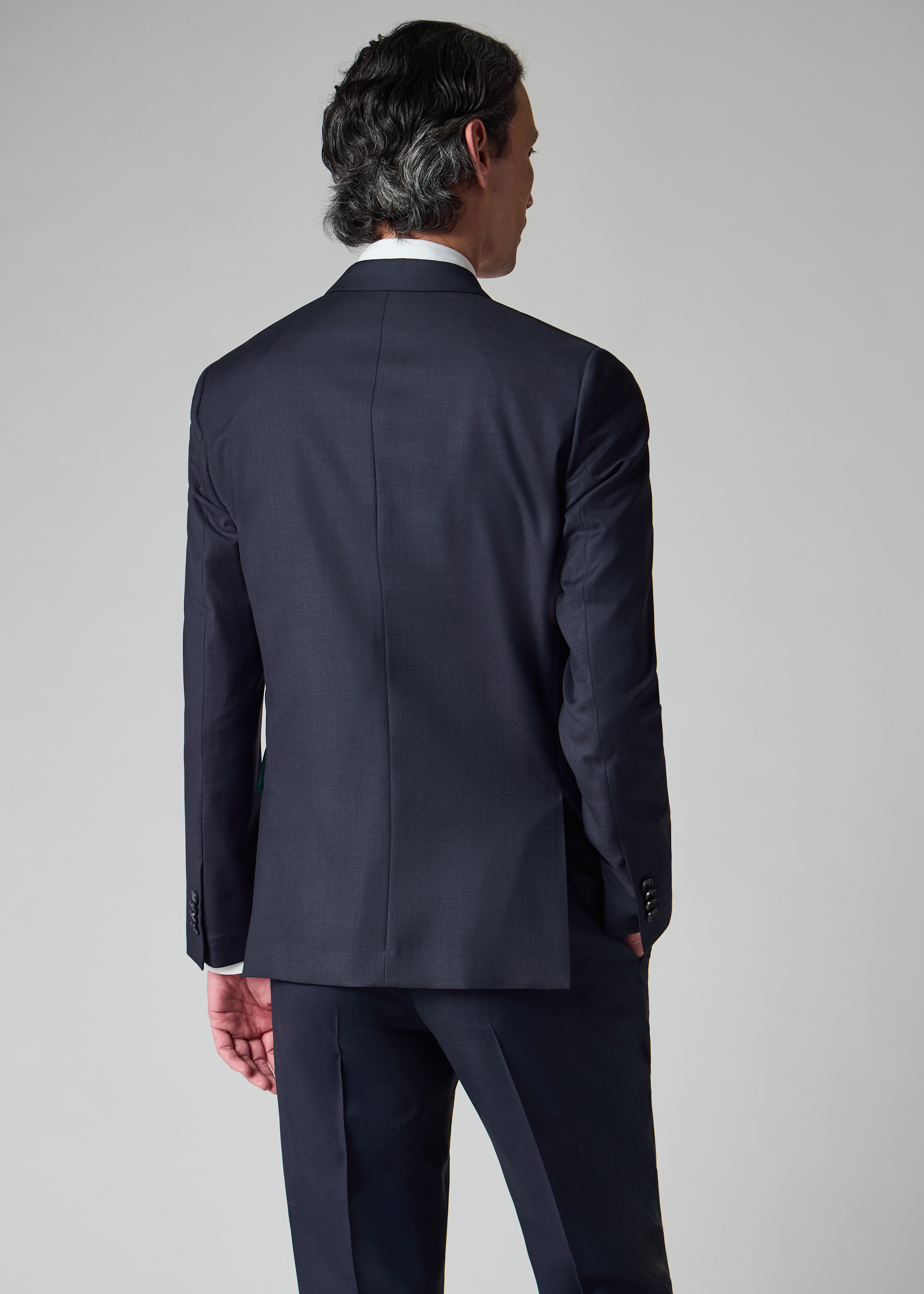 The Soho - Navy Sharkskin Suit thumbnail 4