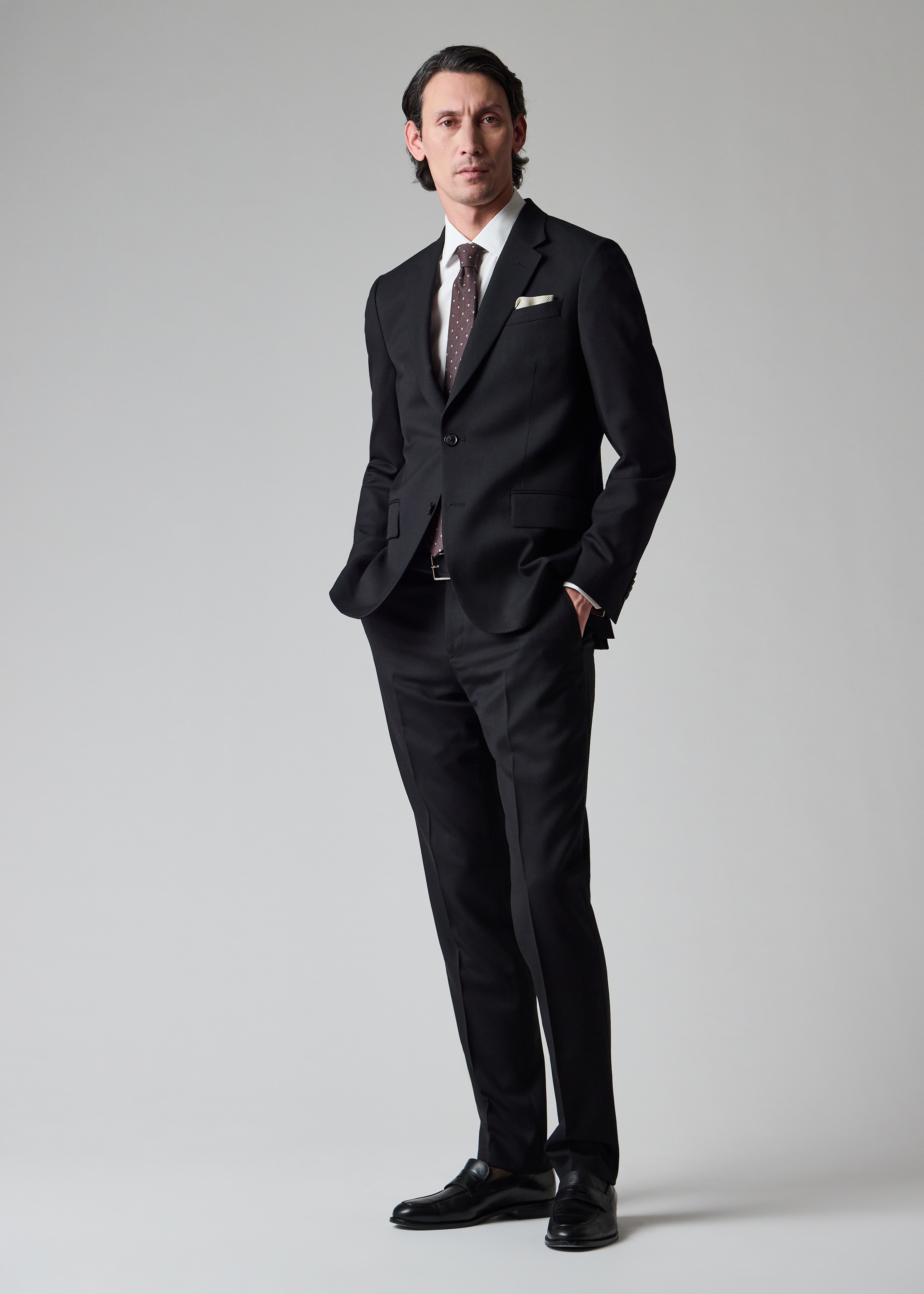 The Soho - Tailored-Fit Black Wool 'A Suit To Travel In'