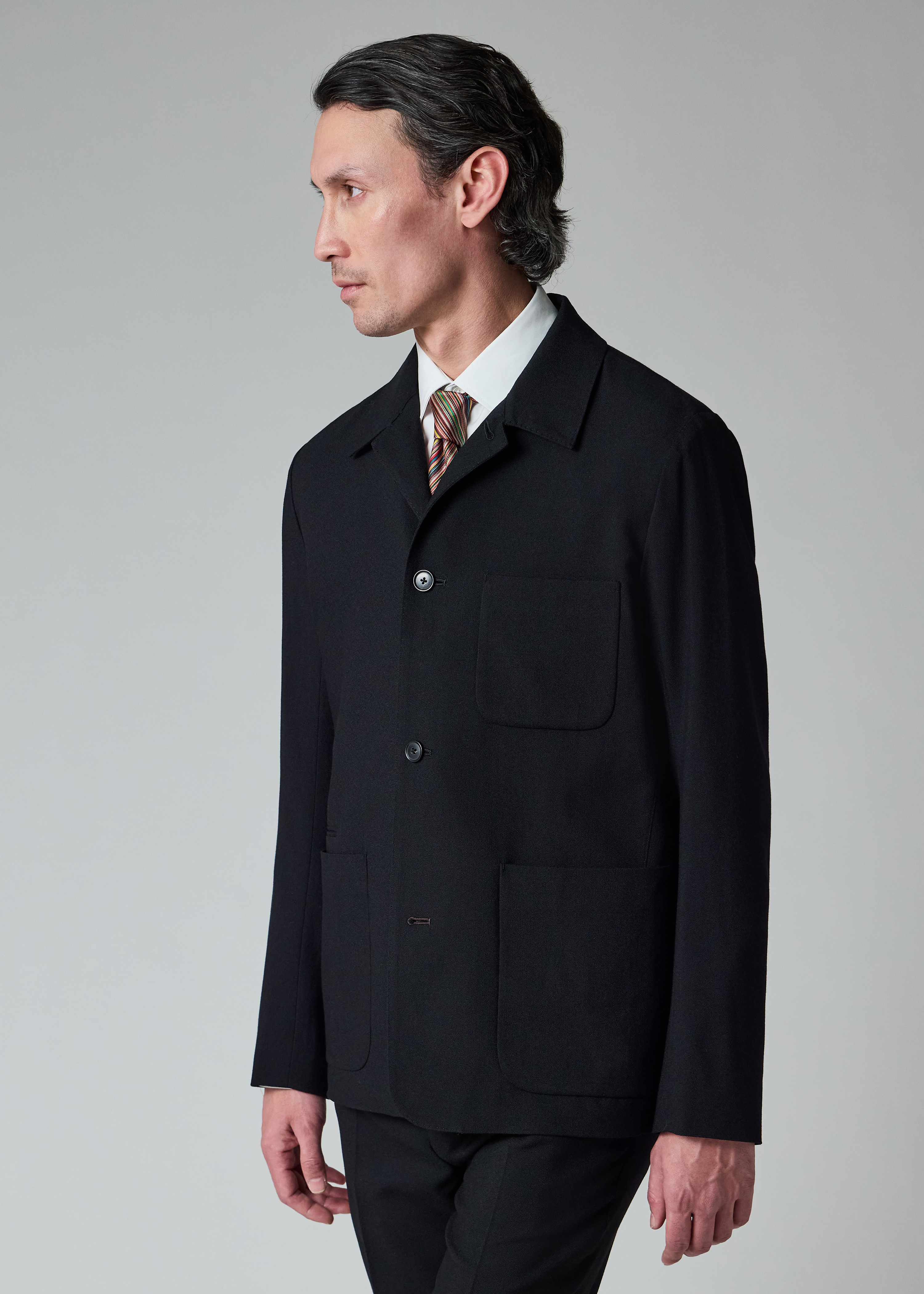 Paul Smith Tan Houndstooth Wool Tweed Work Jacket | King's Cross