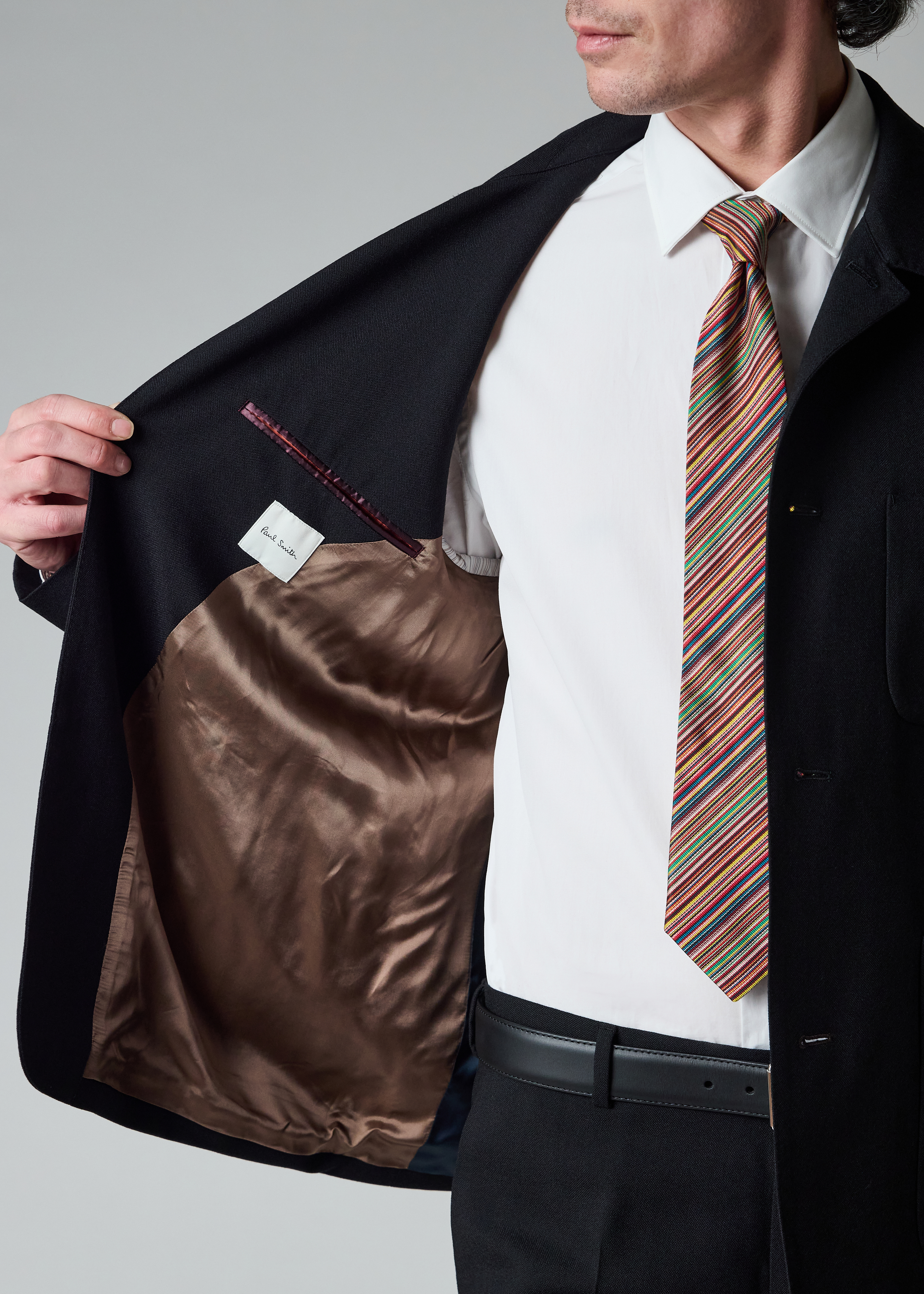 Paul Smith Black Two-Ply Hopsack Wool Work Jacket | King's Cross