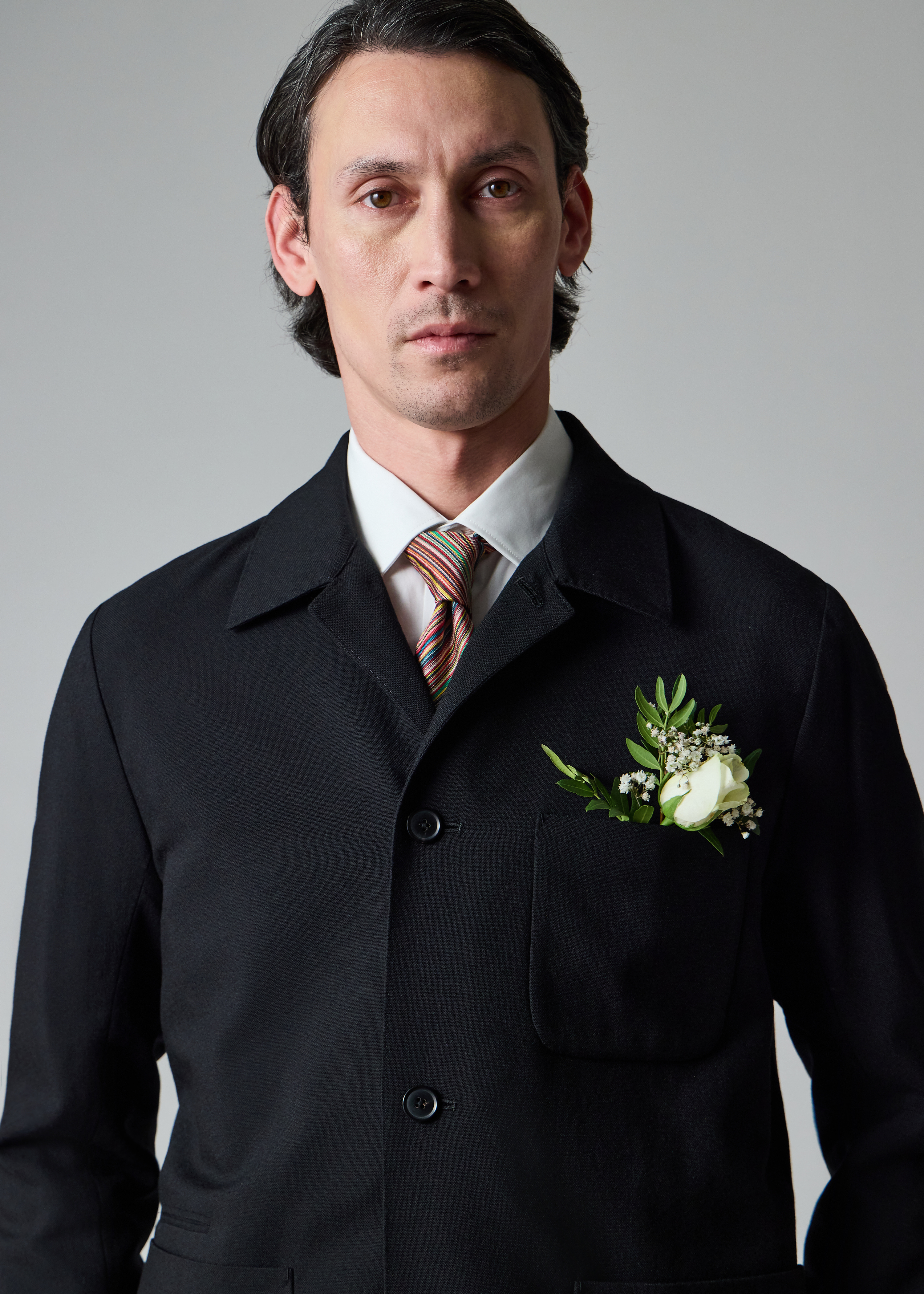 Paul Smith Black Two-Ply Hopsack Wool Work Jacket | King's Cross