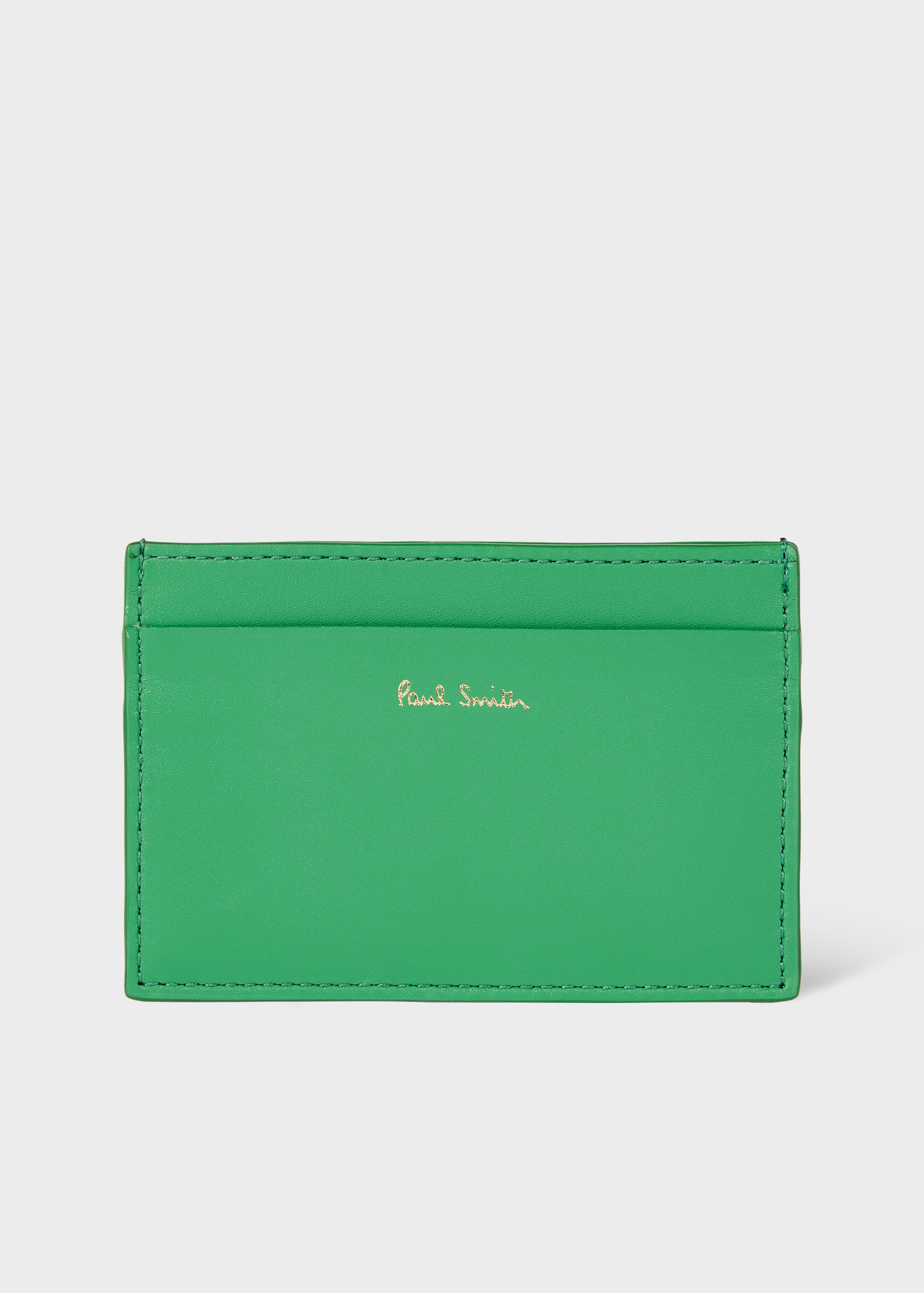 Paul Smith Turquoise Leather 'Signature Stripe' Interior Billfold