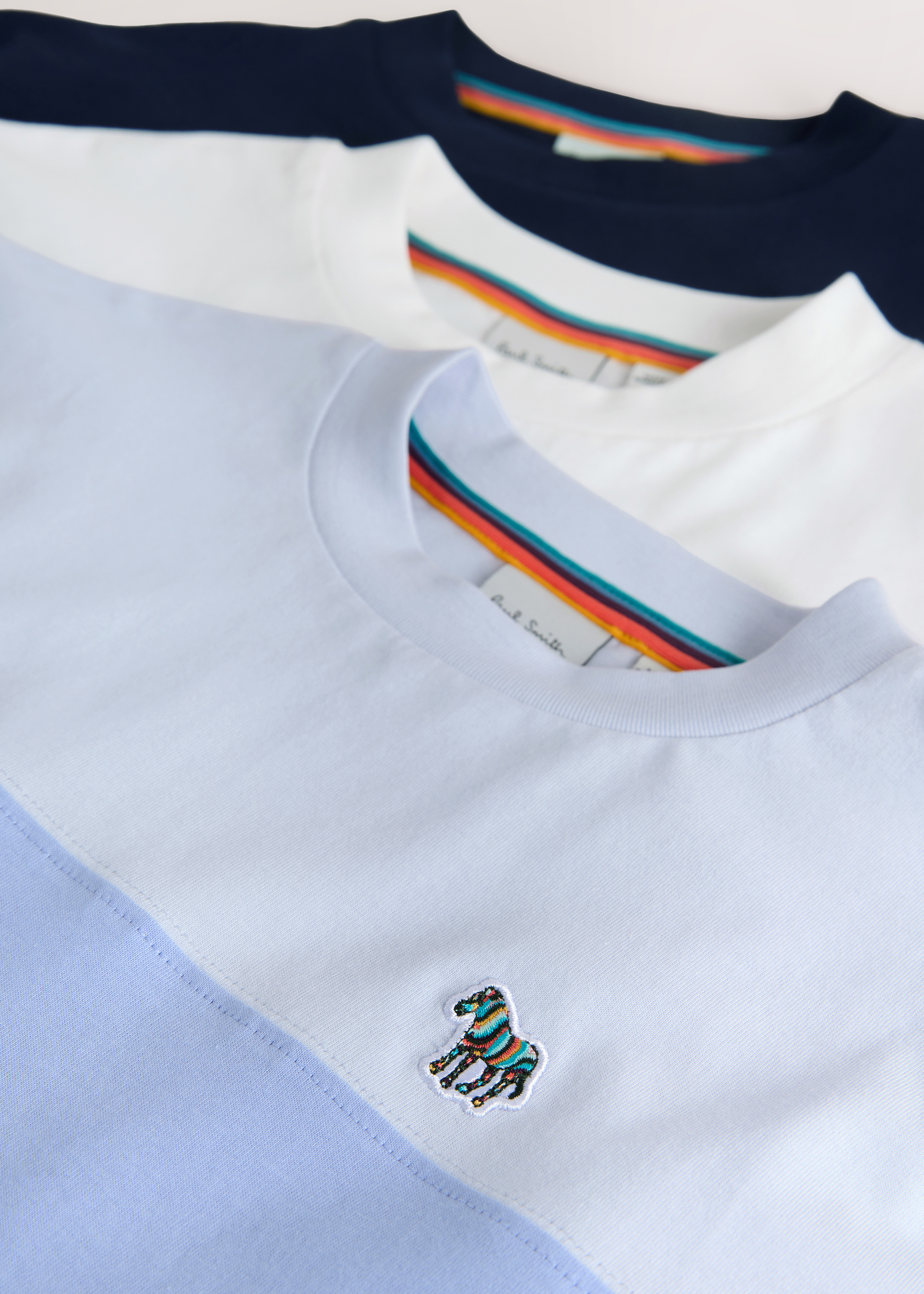 Paul Smith Junior 3-13 Years Mixed Zebra Logo T-Shirts 3 Pack