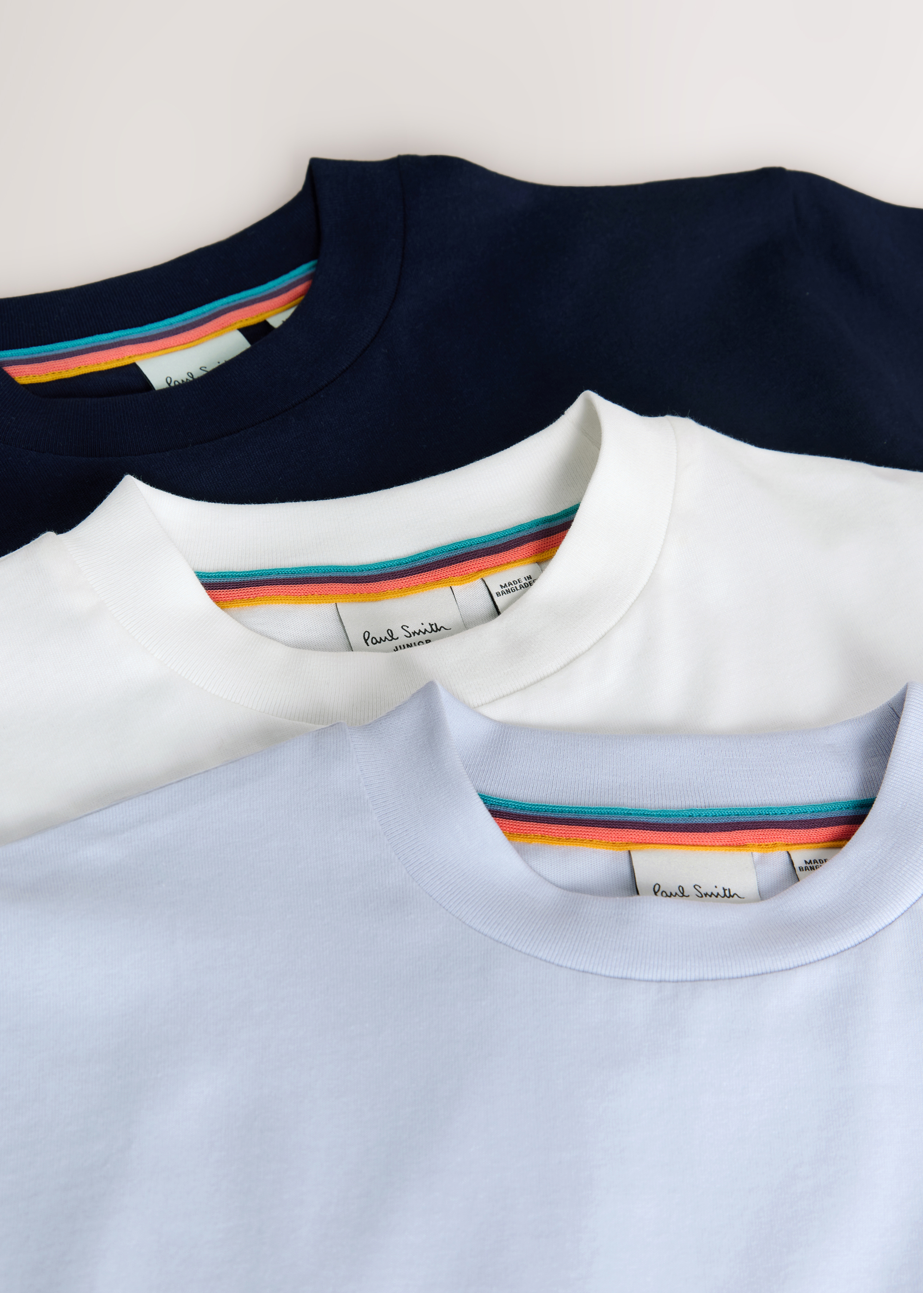 Paul Smith Junior 3-13 Years Mixed Zebra Logo T-Shirts 3 Pack