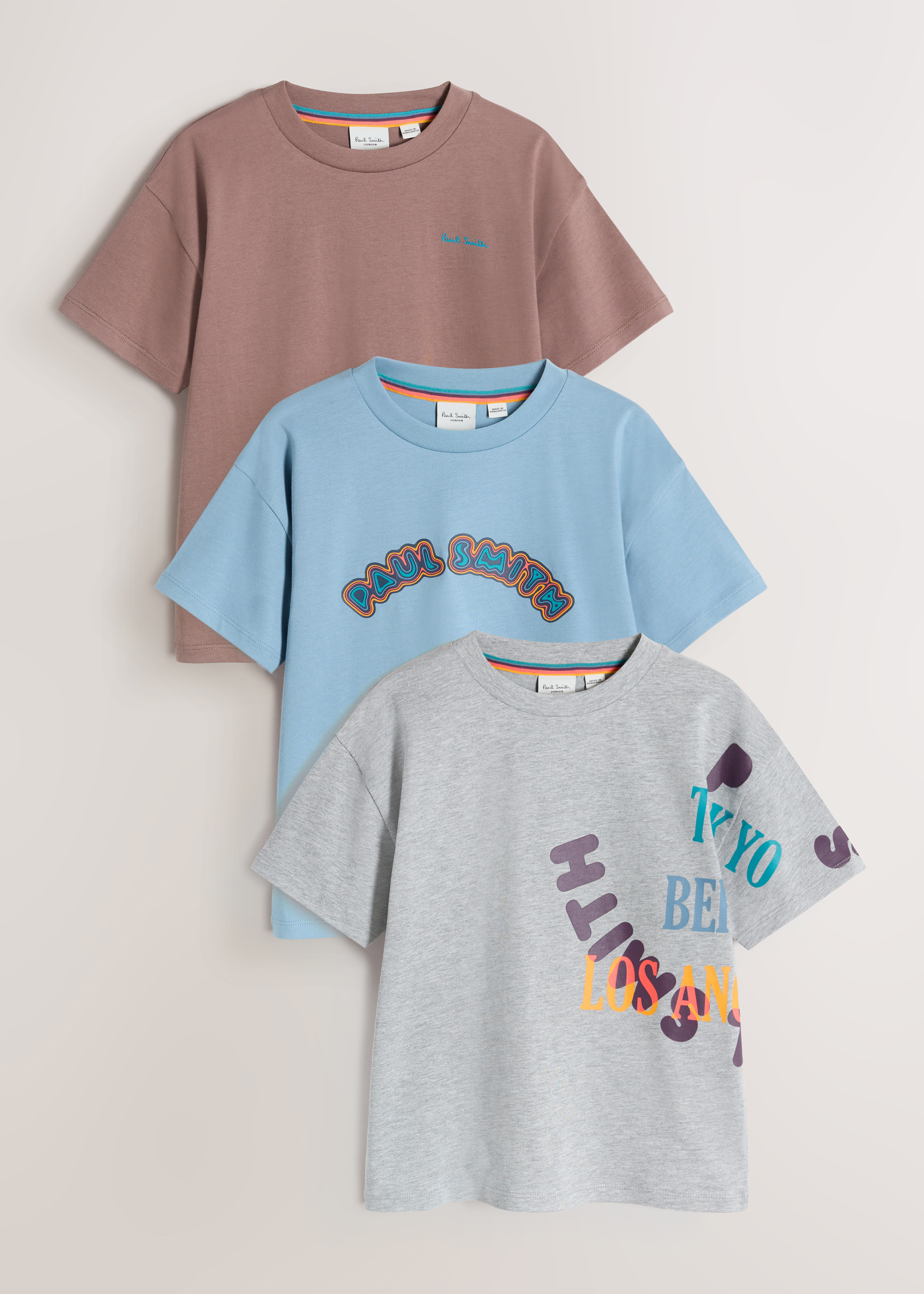 3-13 Years Mixed Print T-Shirts 3 Pack