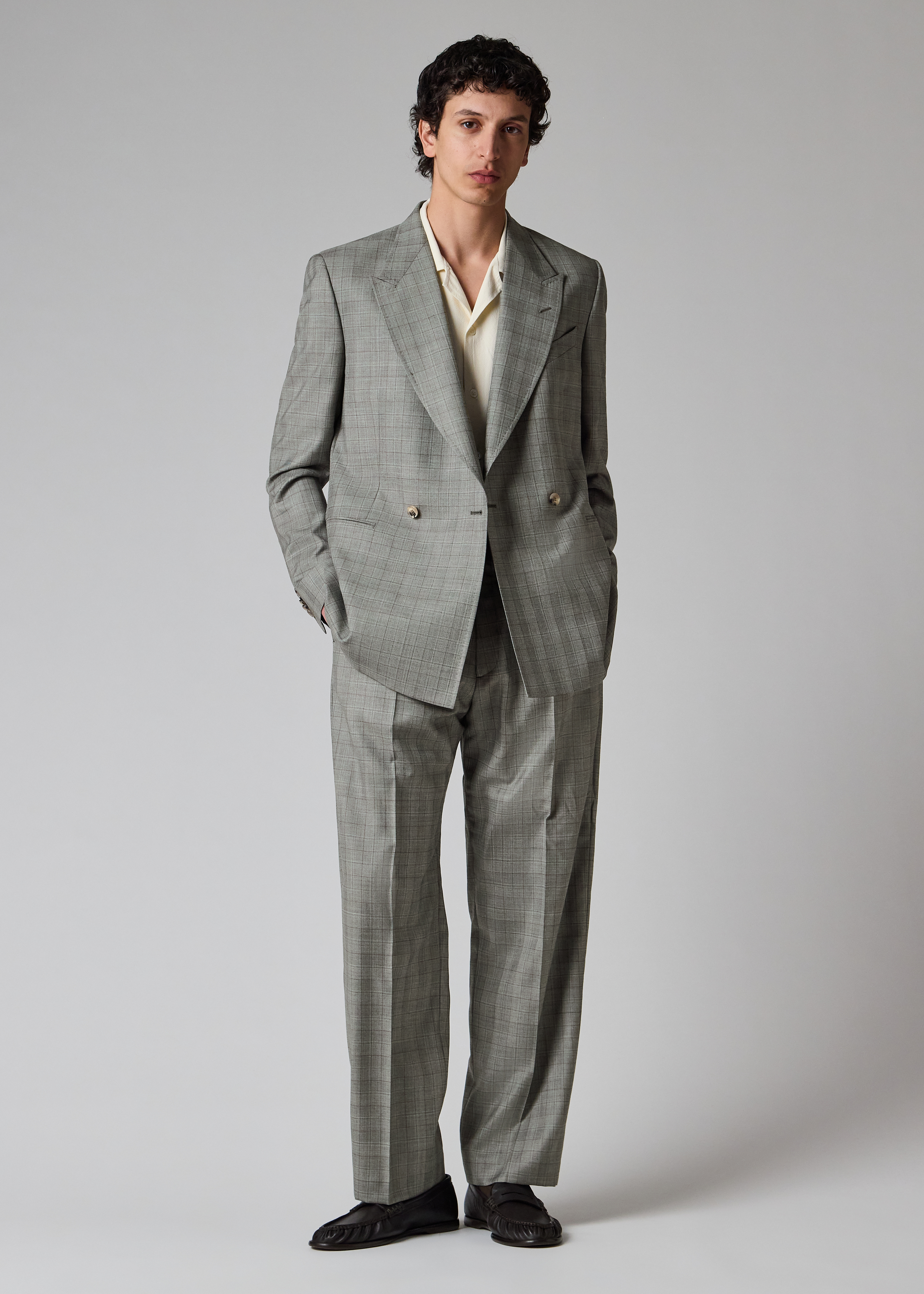 Paul Smith Grey Wool Check Suit | King's Cross