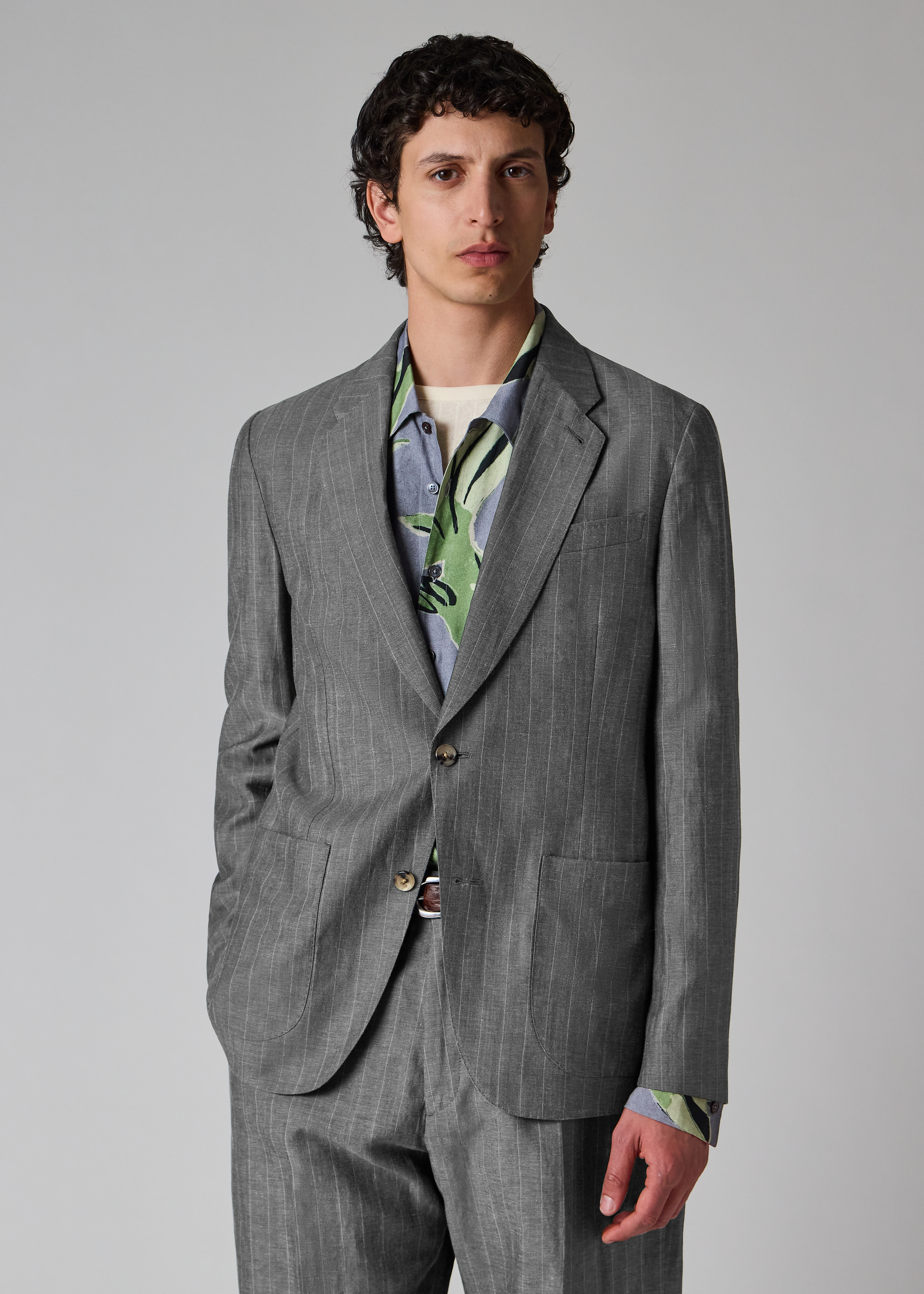 Paul Smith Grey Wool Jacquard Suit | King's Cross