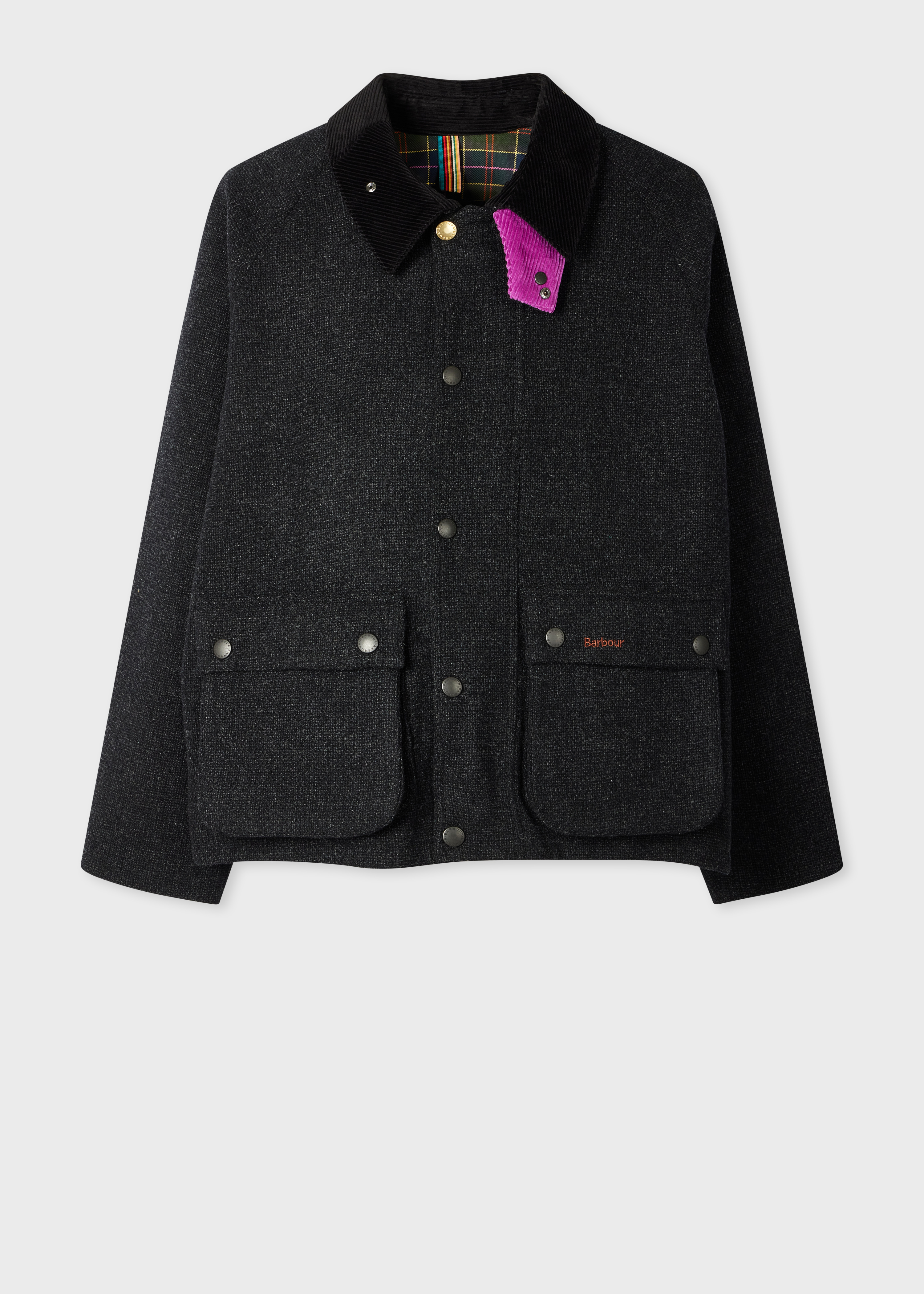 Paul Smith loves Barbour - Charcoal Wool Transport Jacket primary image