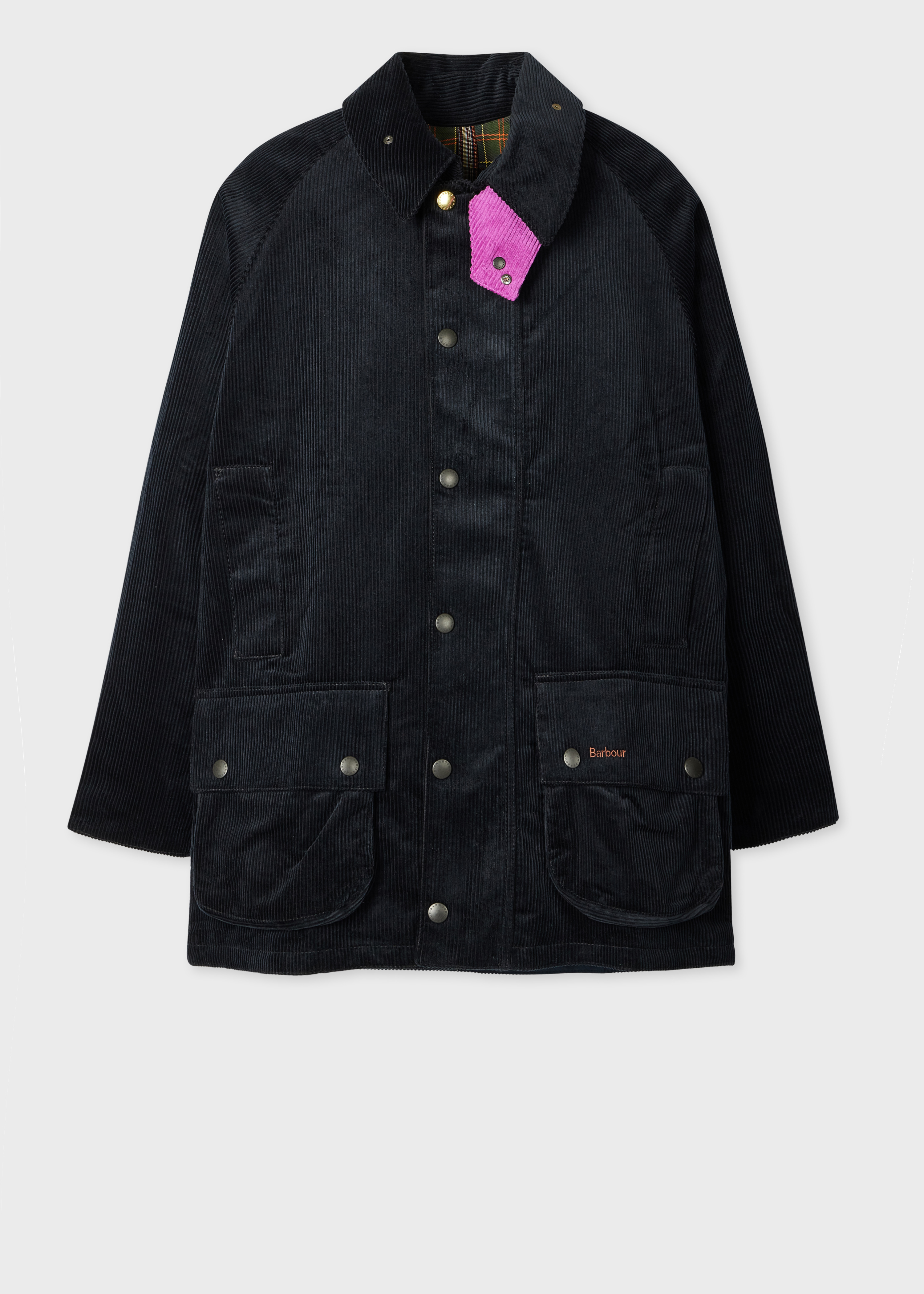Paul Smith loves Barbour - Navy Cord Beaufort Jacket primary image