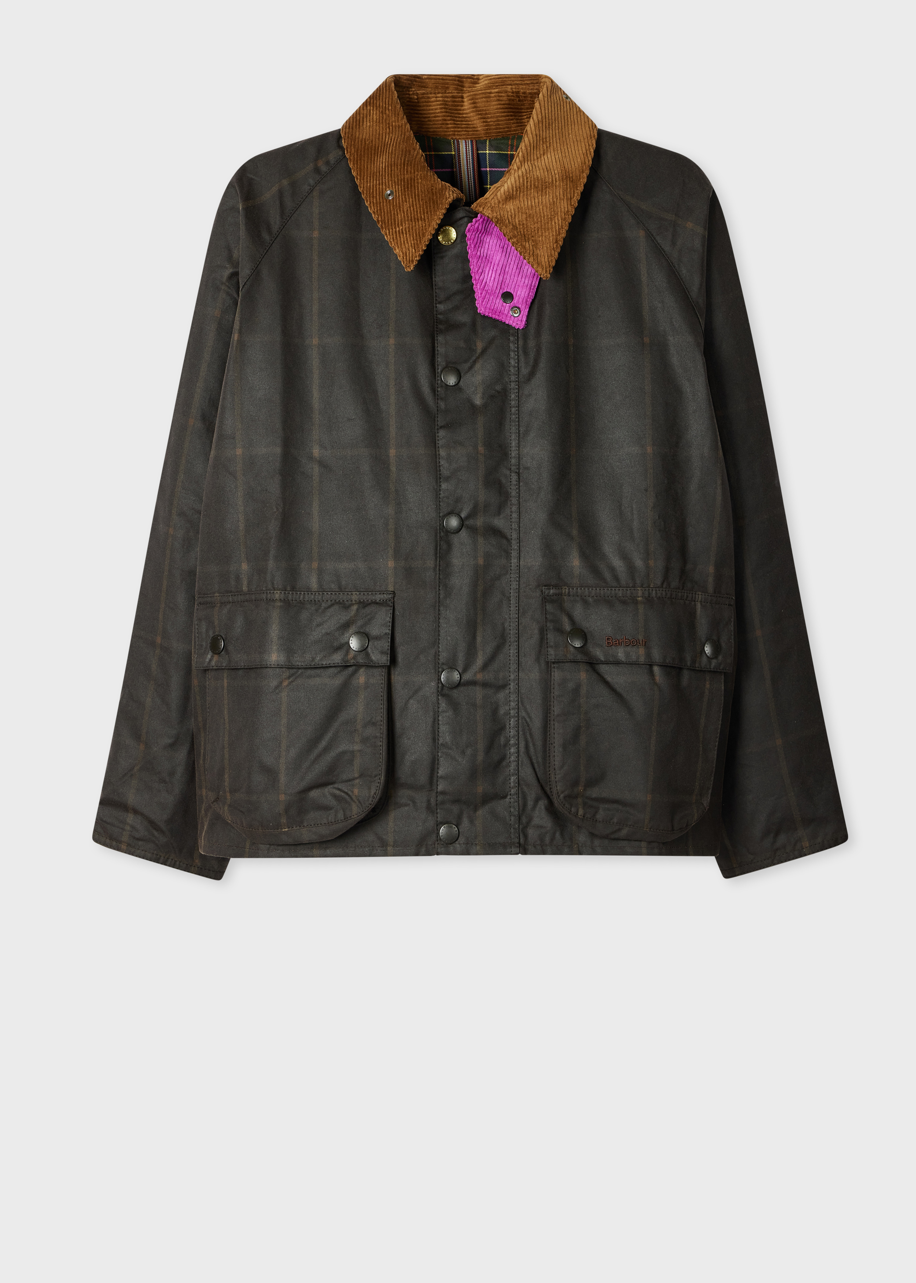 Paul Smith loves Barbour - Windowpane Transport Wax Jacket primary image