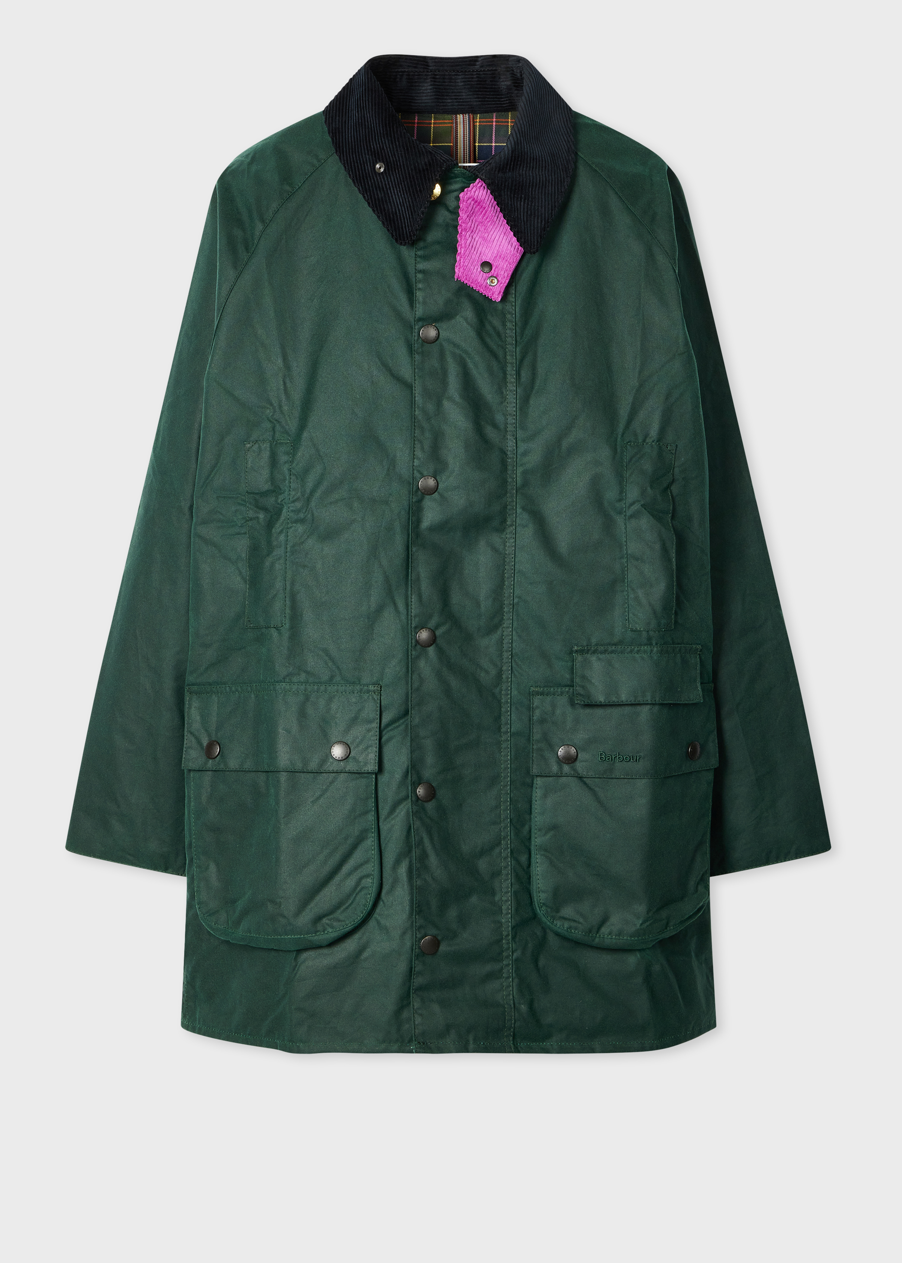 Paul Smith loves Barbour - Dark Green Gamefair Waxed Jacket primary image