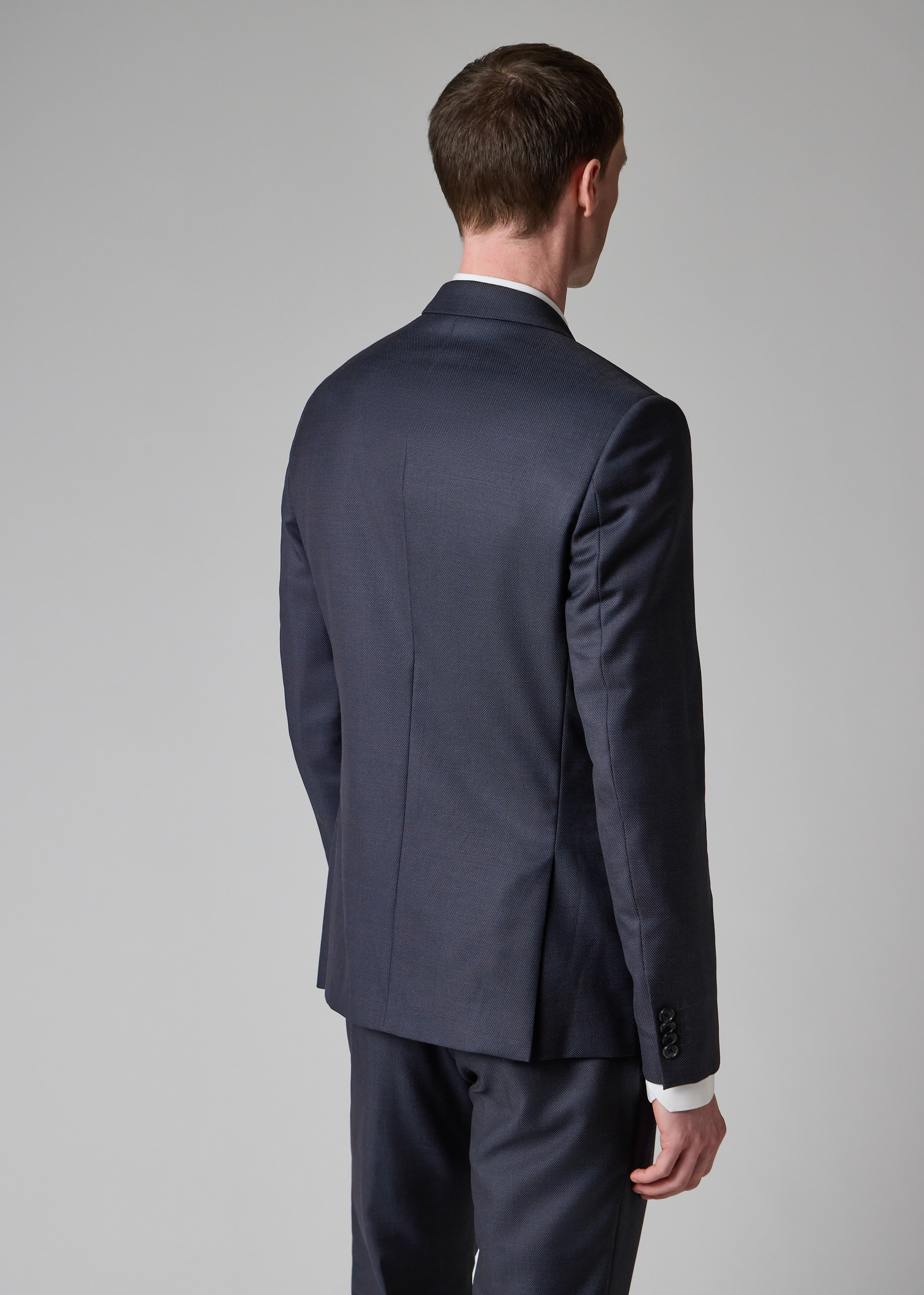 新品タグ付き Paul Smith KENSINGTON FIT ジャケット M The Kensington - Slim-Fit Dark Petrol Sharkskin Wool Suit