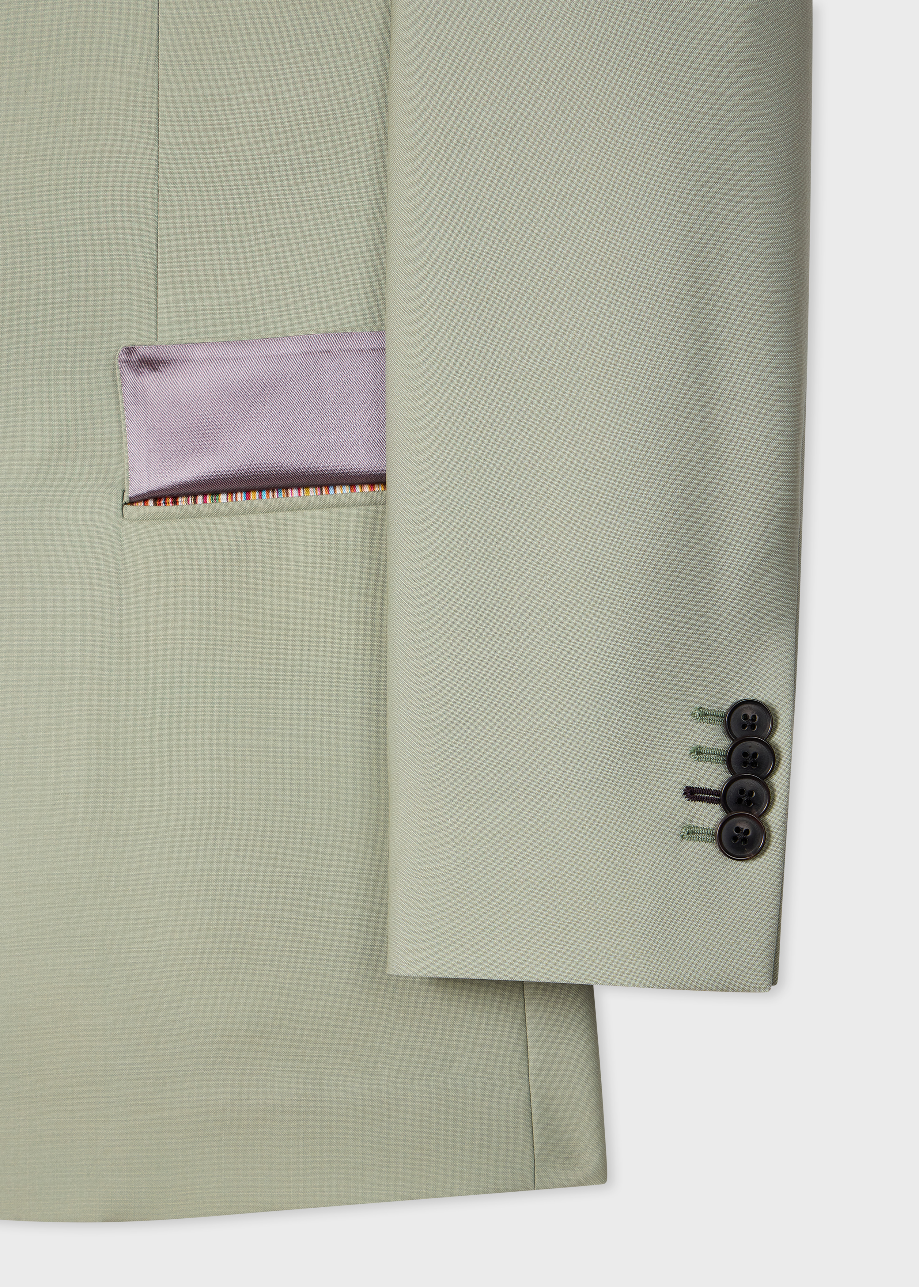 The Soho - Tailored-Fit Sage Green Wool-Mohair Blazer thumbnail 7