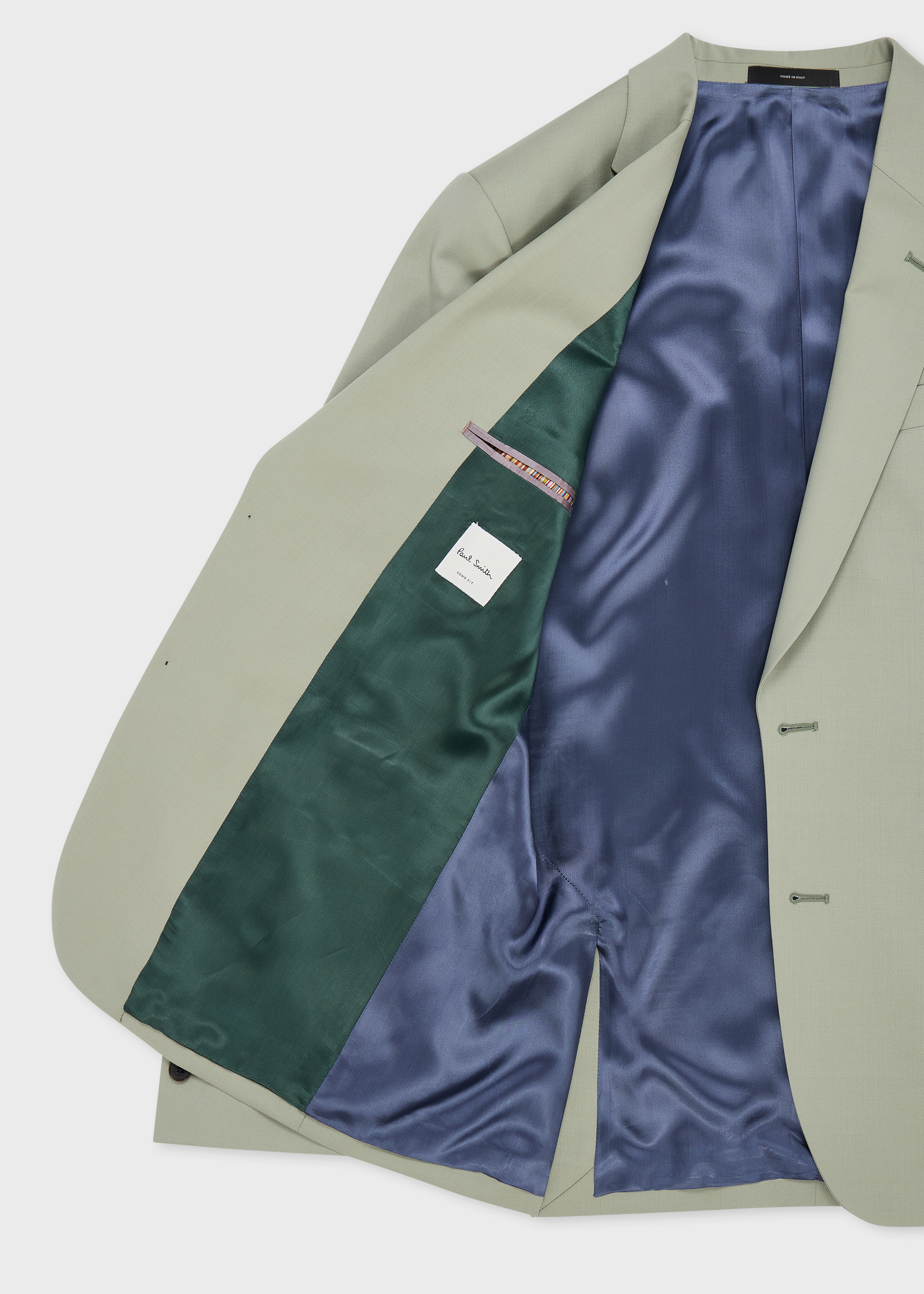 The Soho - Tailored-Fit Sage Green Wool-Mohair Blazer thumbnail 5