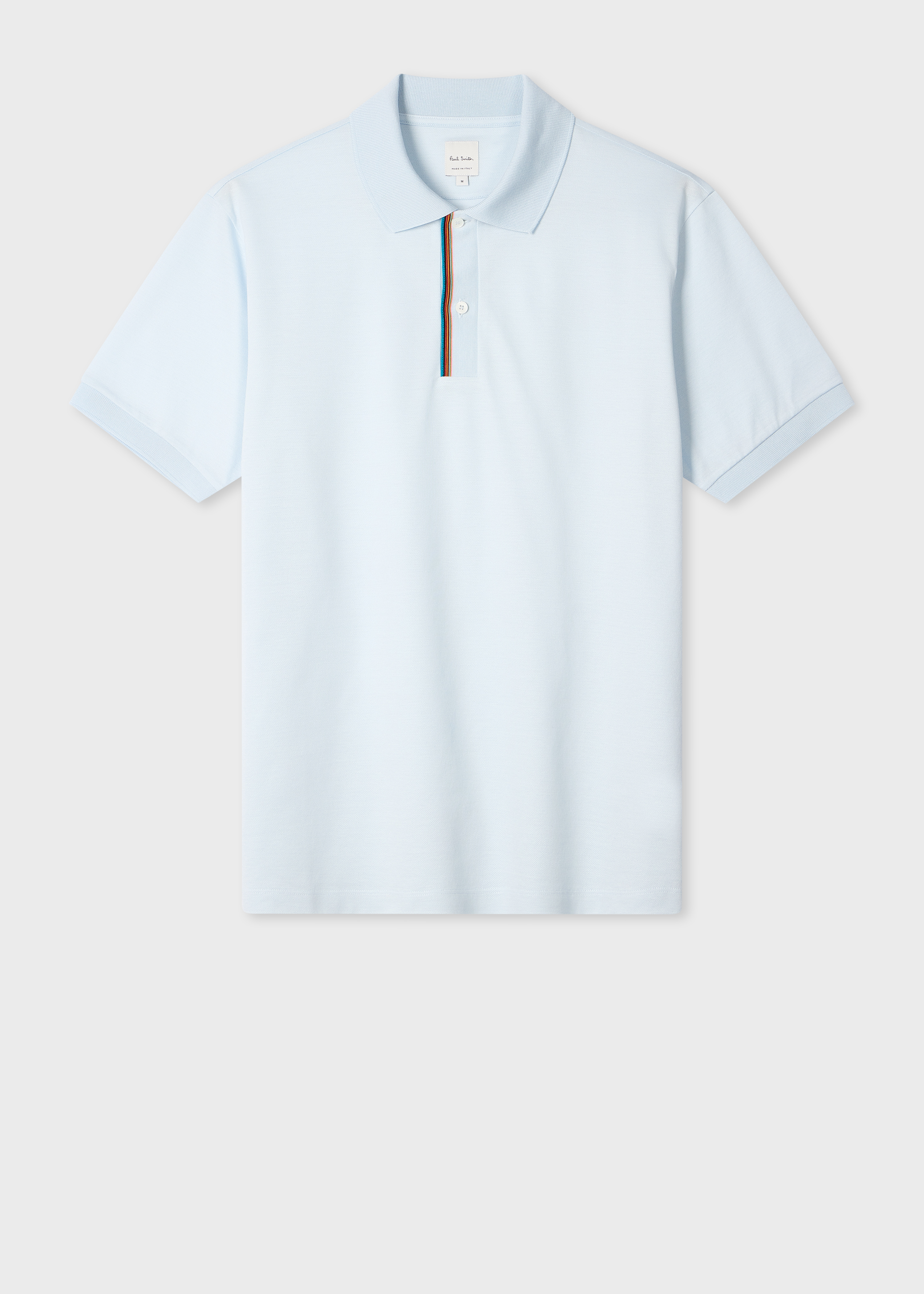 Paul Smith White 'Signature Stripe' Trim Polo Shirt | King's Cross