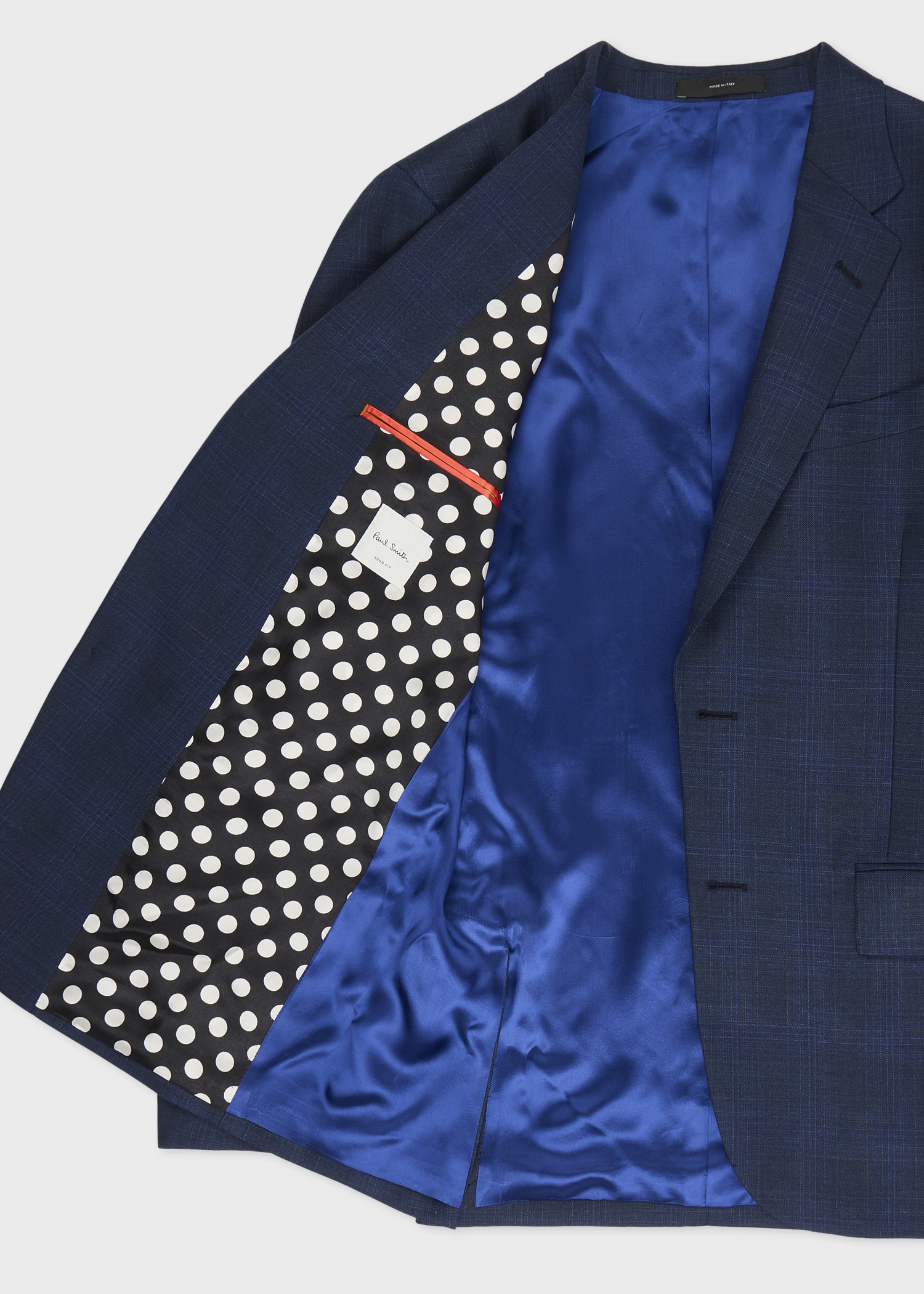 The Soho - Navy Superfine Merino Wool Check Suit thumbnail 4